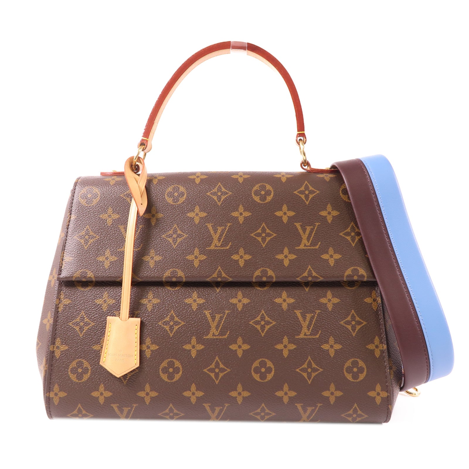 LOUIS VUITTON Monogram Cluny MM金扣手挽肩背兩用袋