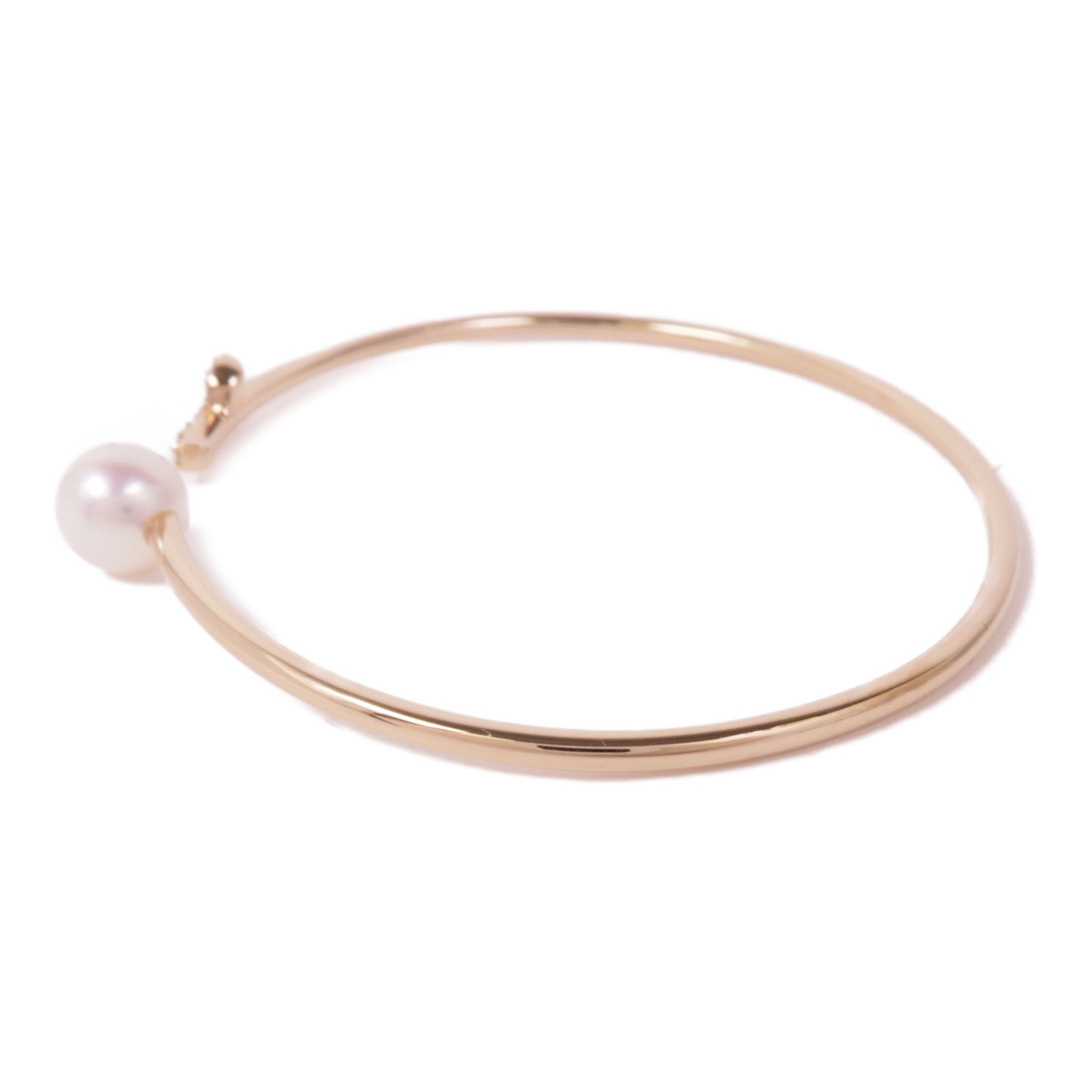 TASAKI 18K玫瑰金kugel Bracelet珍珠/鑽石手鐲