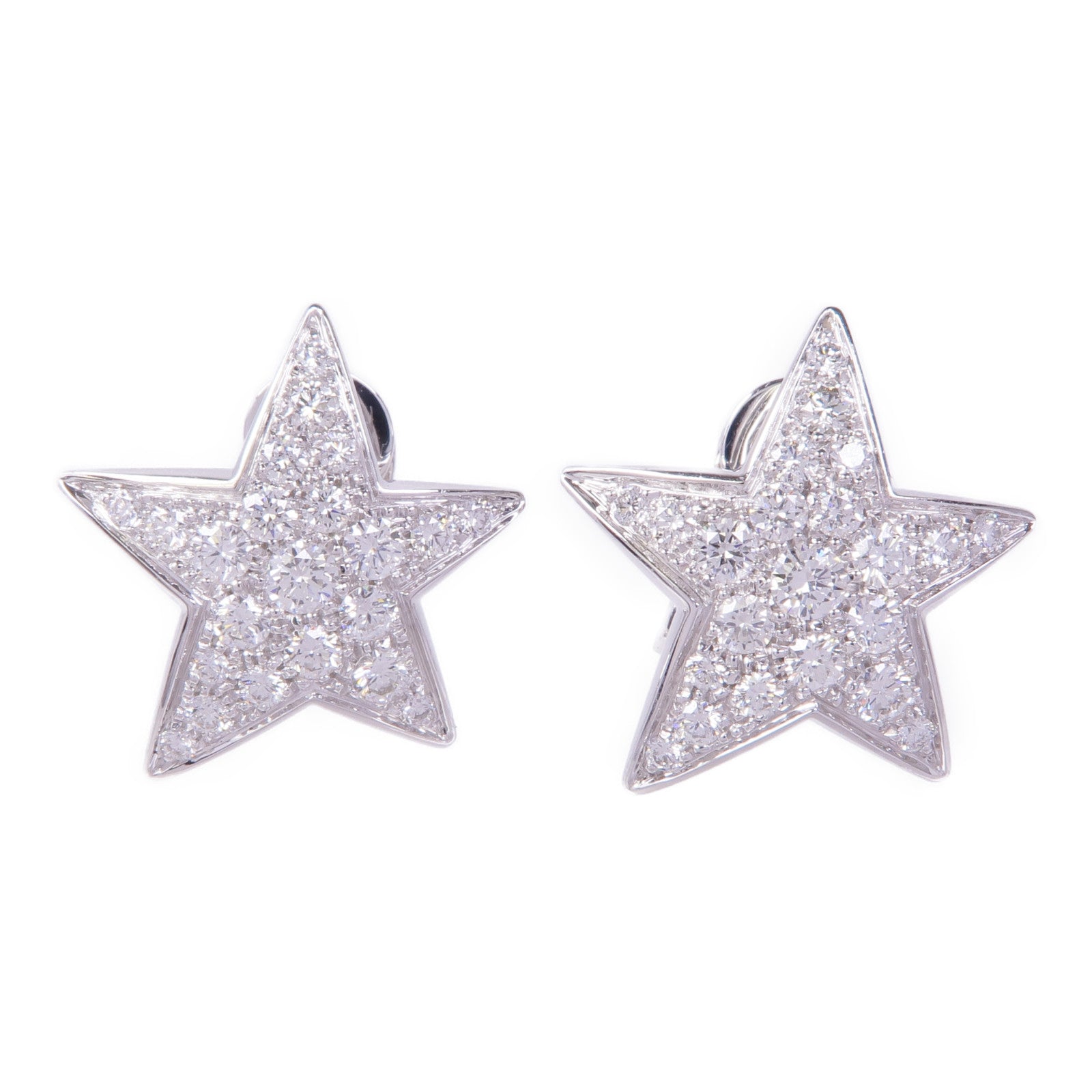 CHANEL 18K白金Comète Geode Earrings鑽石耳環– Brand Off Hong