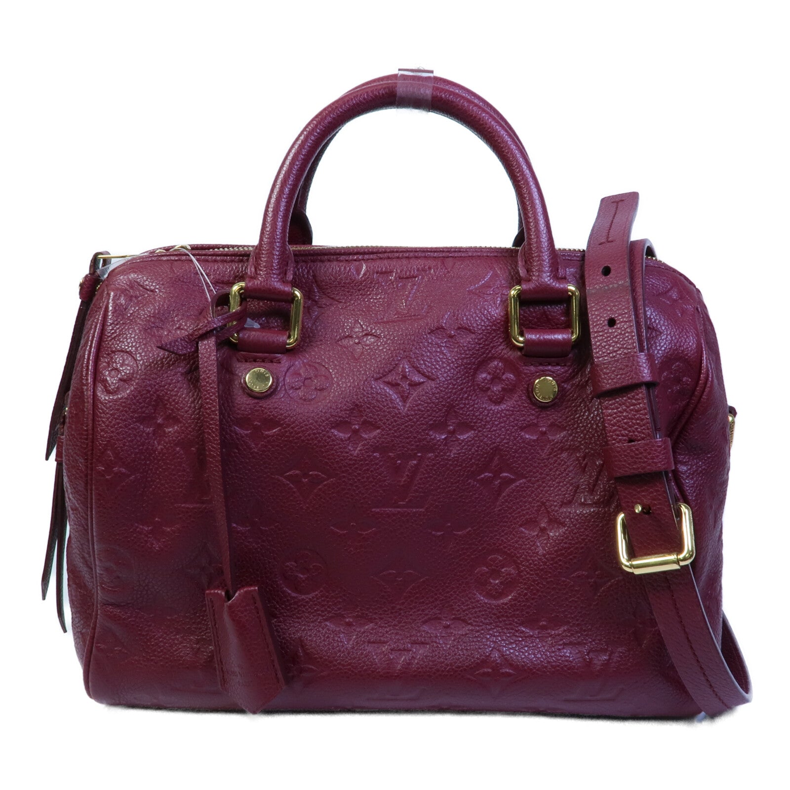 LOUIS VUITTON Monogram Empreinte Speedy Bandouliere 25手挽肩背兩用袋