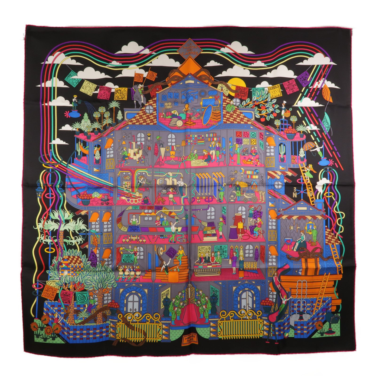 HERMES 絲質Scarf 90X90絲巾