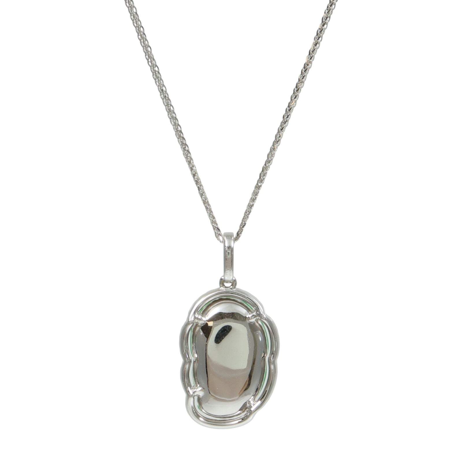 JEWELRY 18K白金Jade Diamond Necklace翡翠/鑽石項鍊