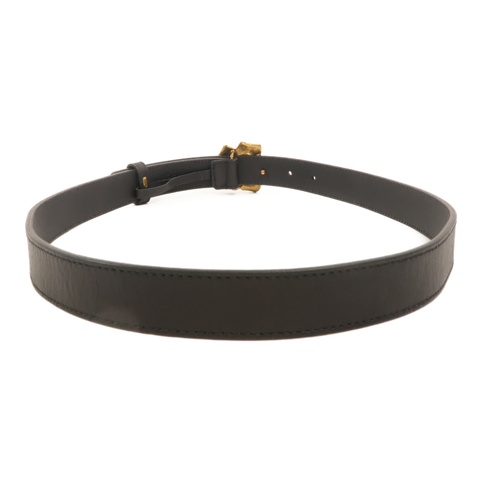 GUCCI 牛皮皮革Metal Flower Leather Belt皮帶