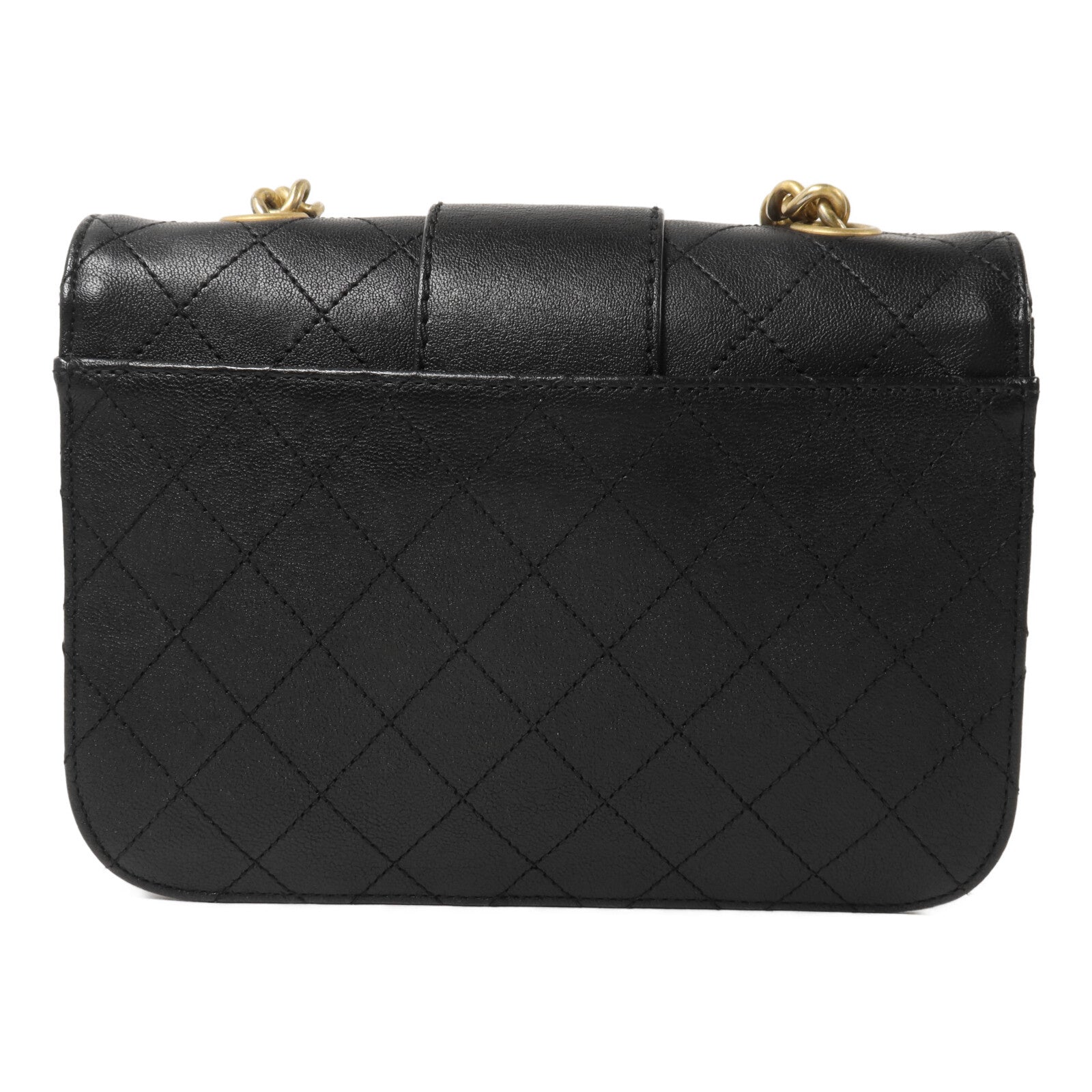 CHANEL 牛皮皮革Front Chain Flap Bag鏈帶肩背袋