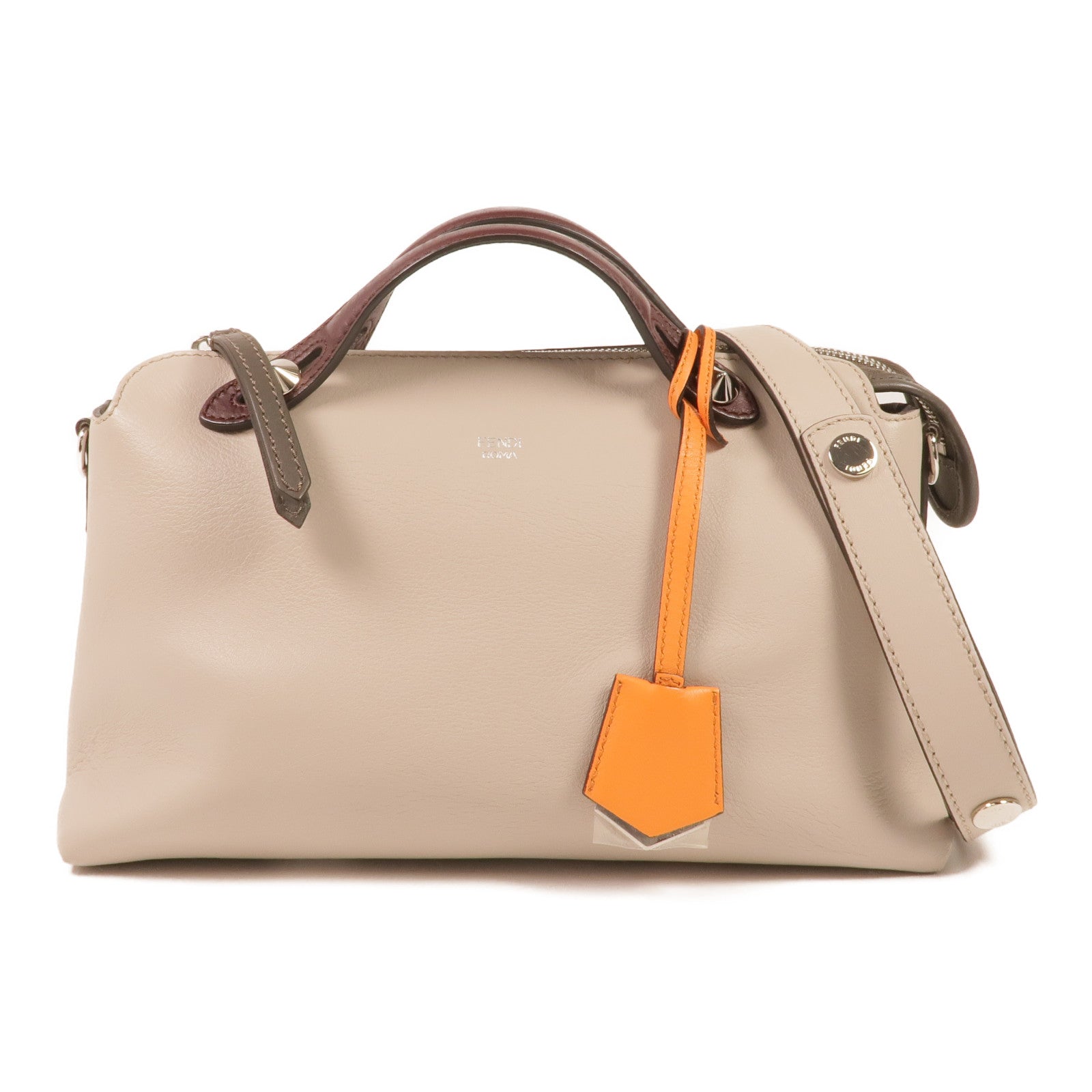 FENDI 牛皮皮革By The Way銀扣手挽肩背兩用袋