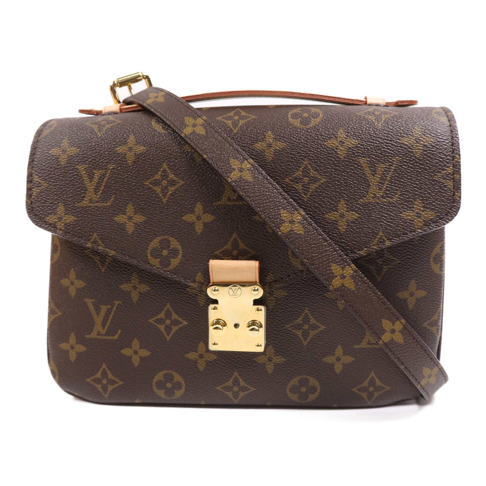 LOUIS VUITTON Monogram Pochette Metis MM金扣手挽肩背兩用袋