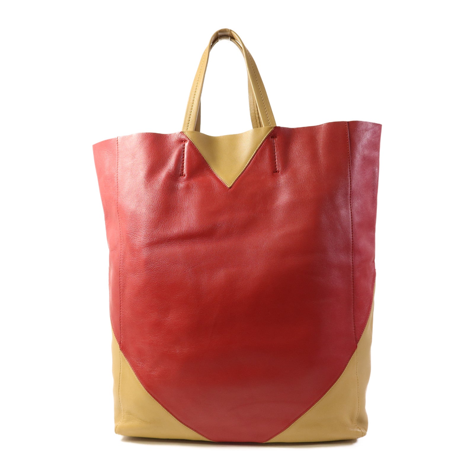 CELINE 羊皮皮革CABAS Tote Bag金扣手挽袋