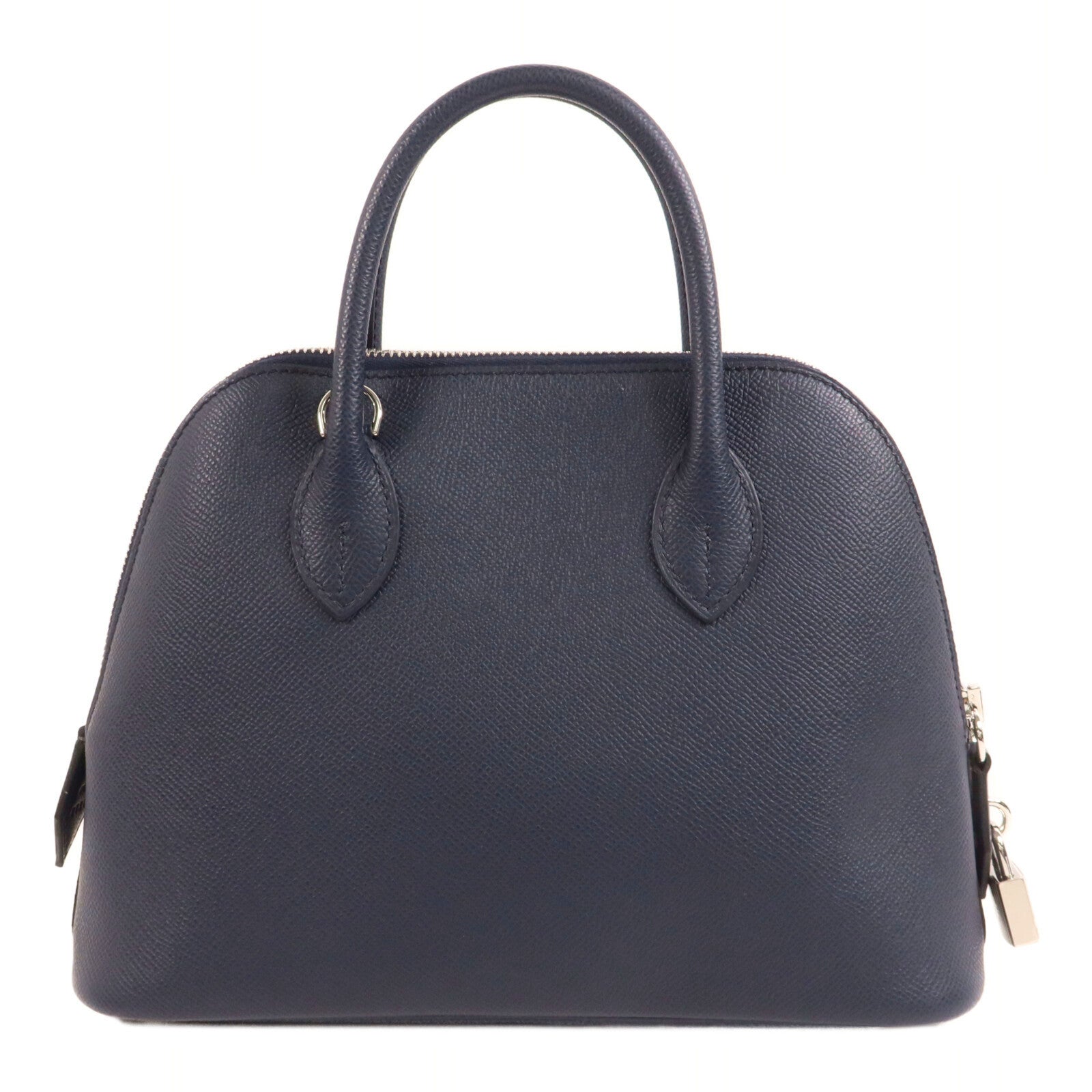 HERMES Epsom皮革Bolide 27手挽肩背兩用袋Bleu Navy
