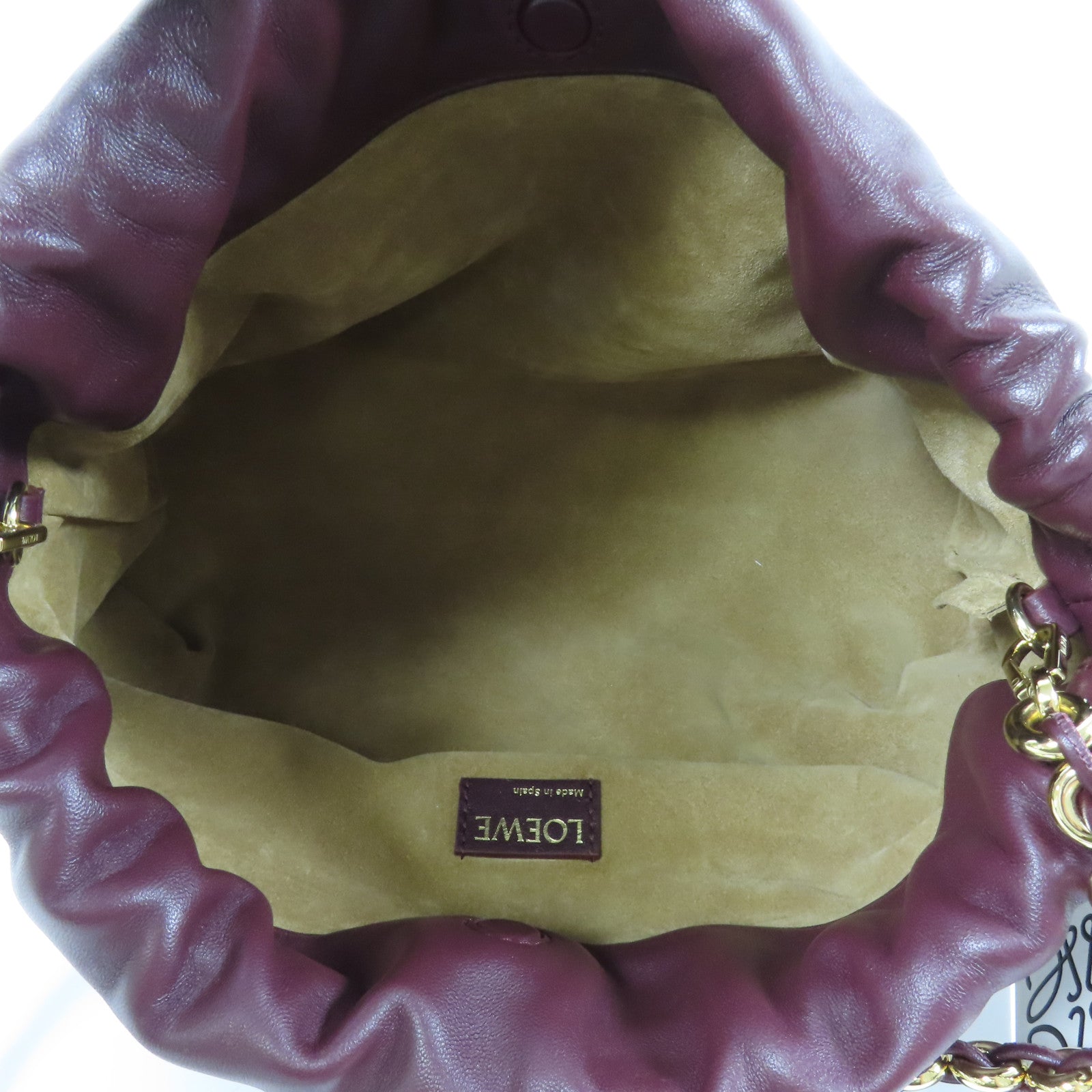 LOEWE 羊皮皮革Medium Flamenco Purse金扣肩背袋