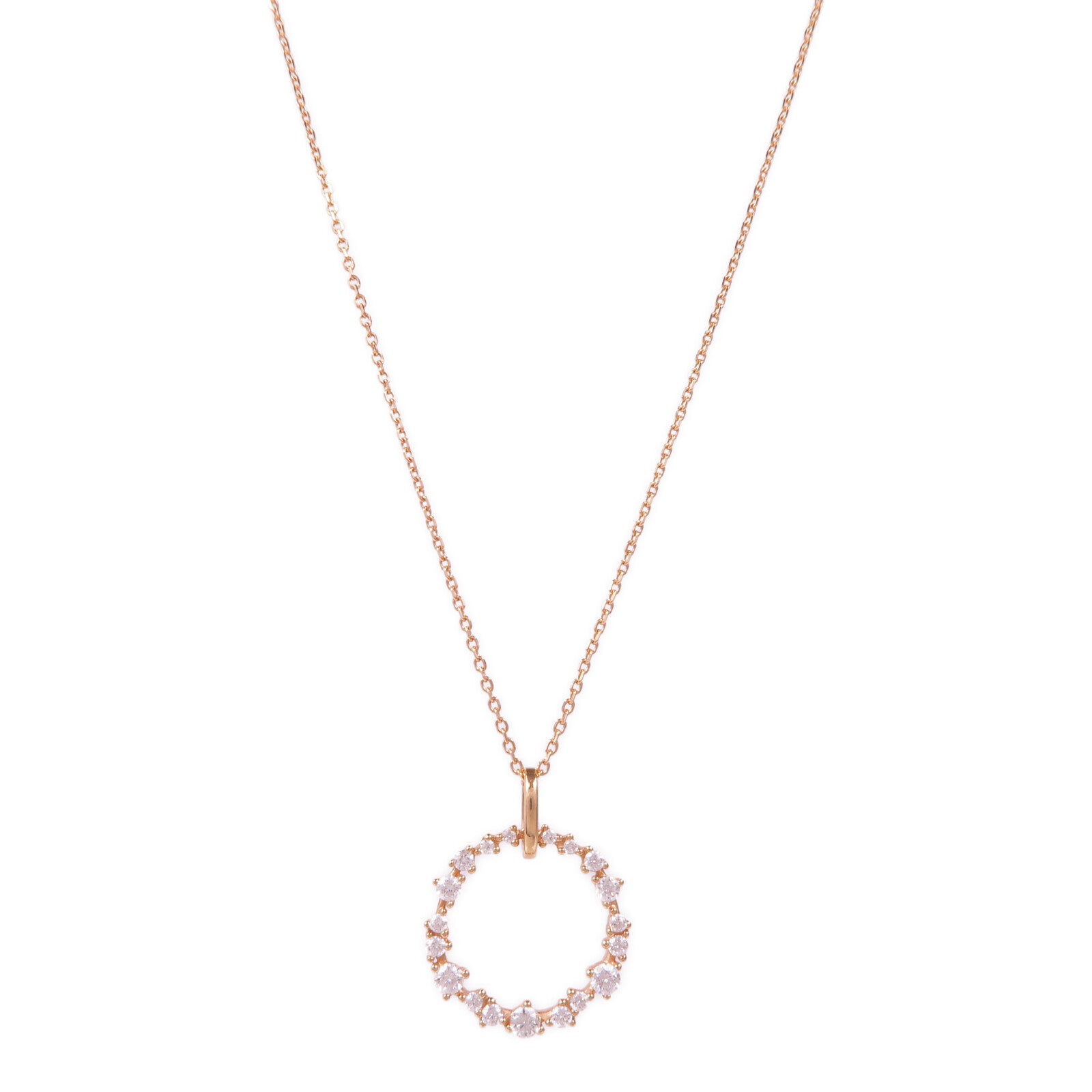 JEWELRY 18K玫瑰金Diamond Necklace鑽石項鍊