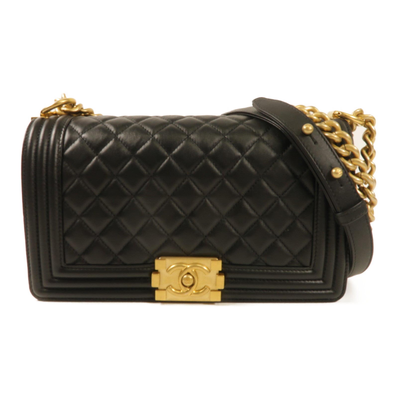 CHANEL 羊皮皮革Boy Chanel 25肩背袋