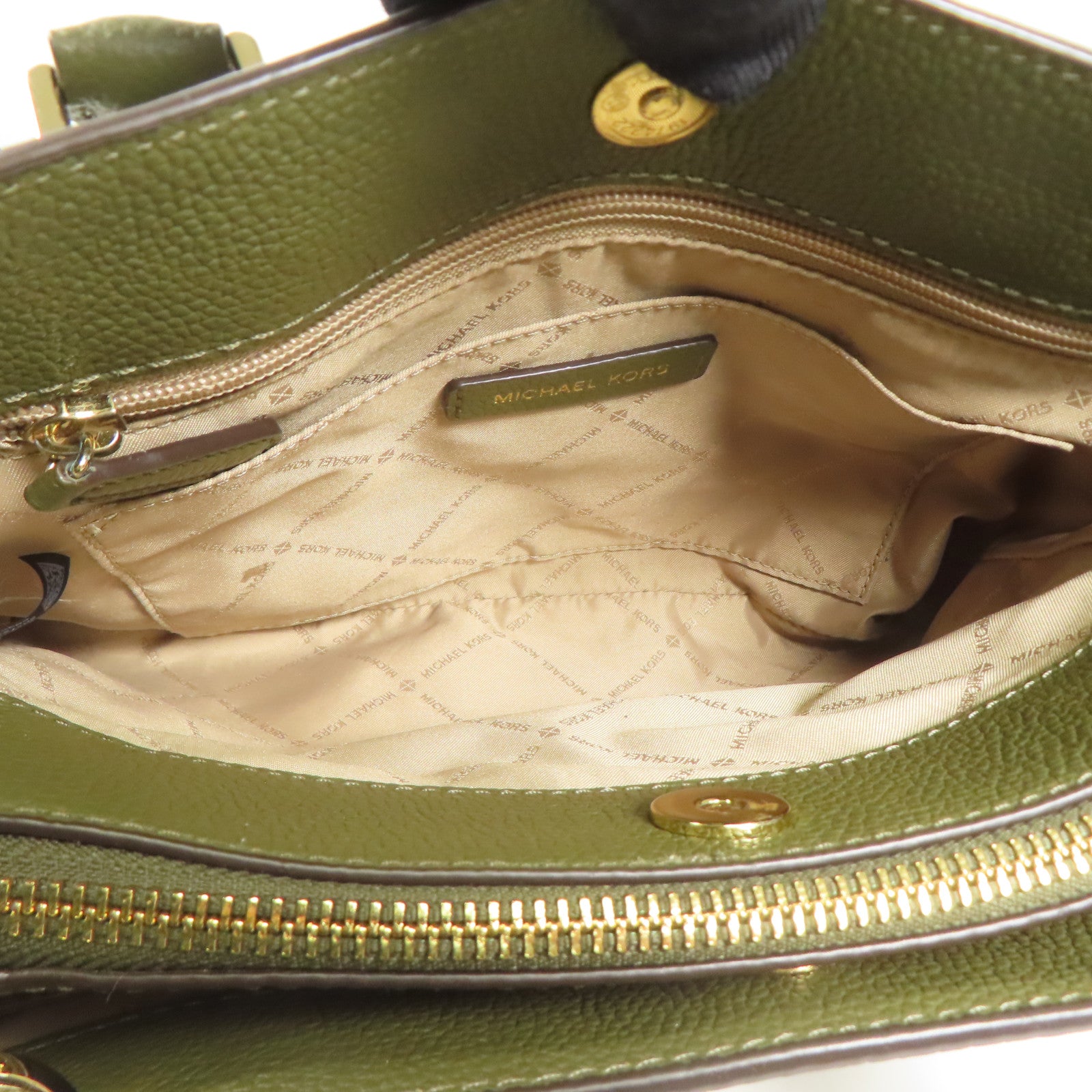 Michael Kors 牛皮皮革2 Way Shoulder金扣手挽肩背兩用袋