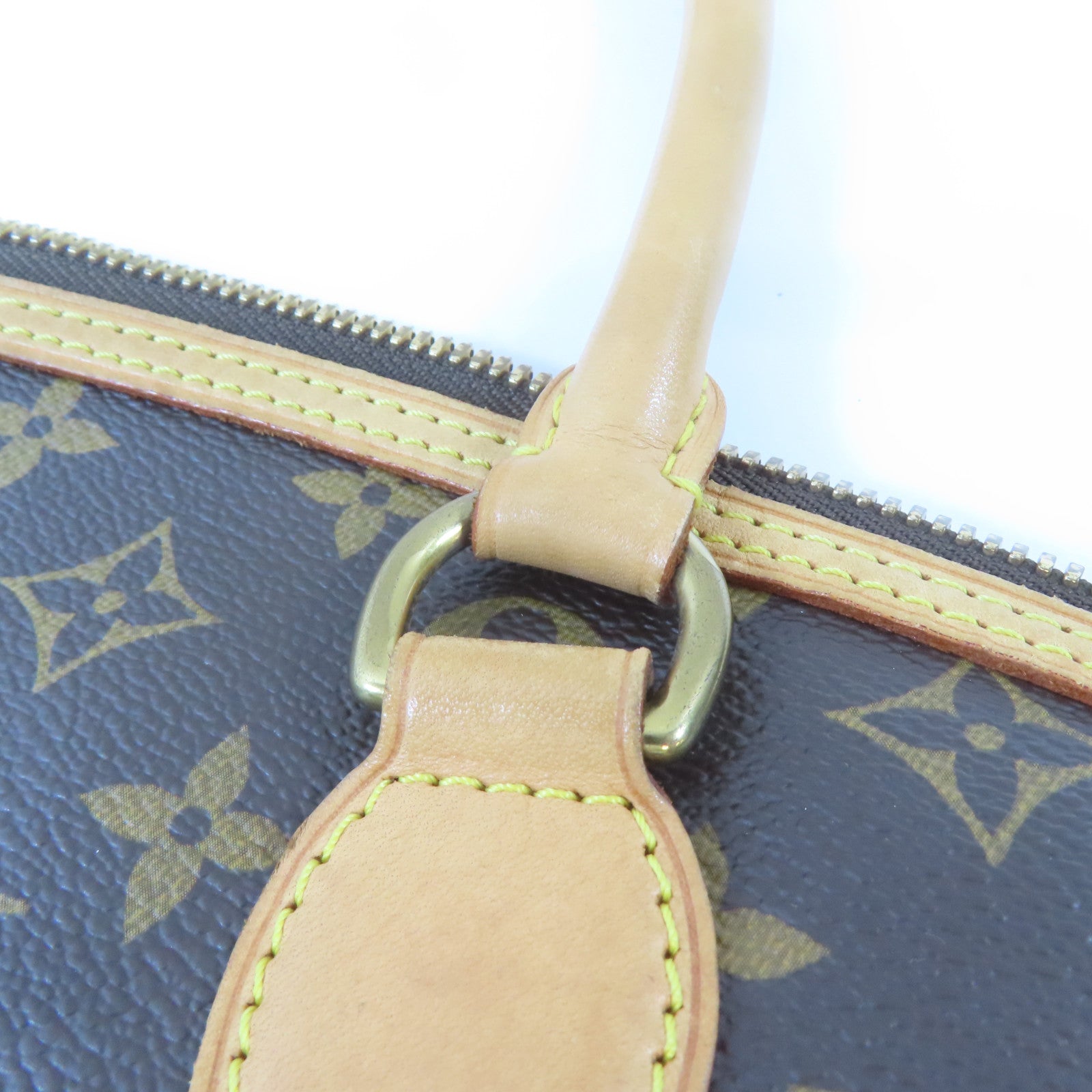 LOUIS VUITTON (PRICE DOWN) LV GHW Lockit Horizontal Shoulder Handbag M40104 Monogram Brown