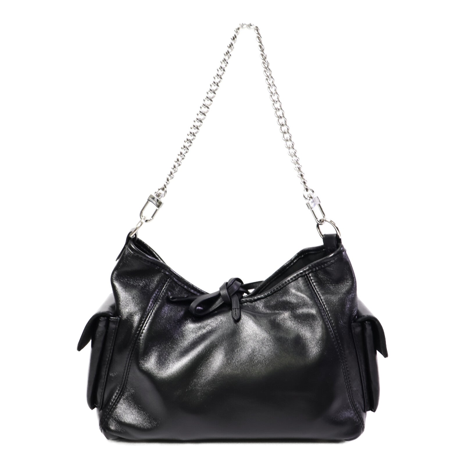 LOUIS VUITTON 羊皮皮革Carry All Vibe PM銀扣手挽肩背兩用袋