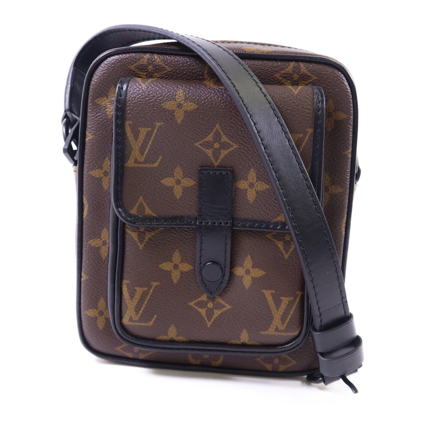 LOUIS VUITTON Monogram Macassar Christopher Wearable Wallet肩背袋