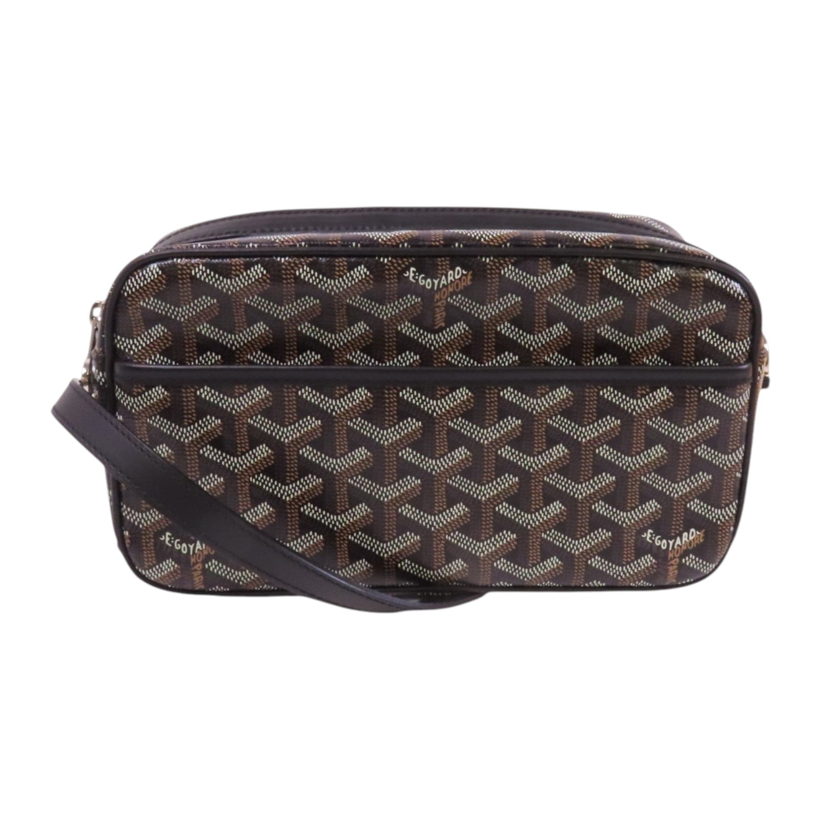 GOYARD 塗層帆布Cap Vert Pm銀扣肩背袋