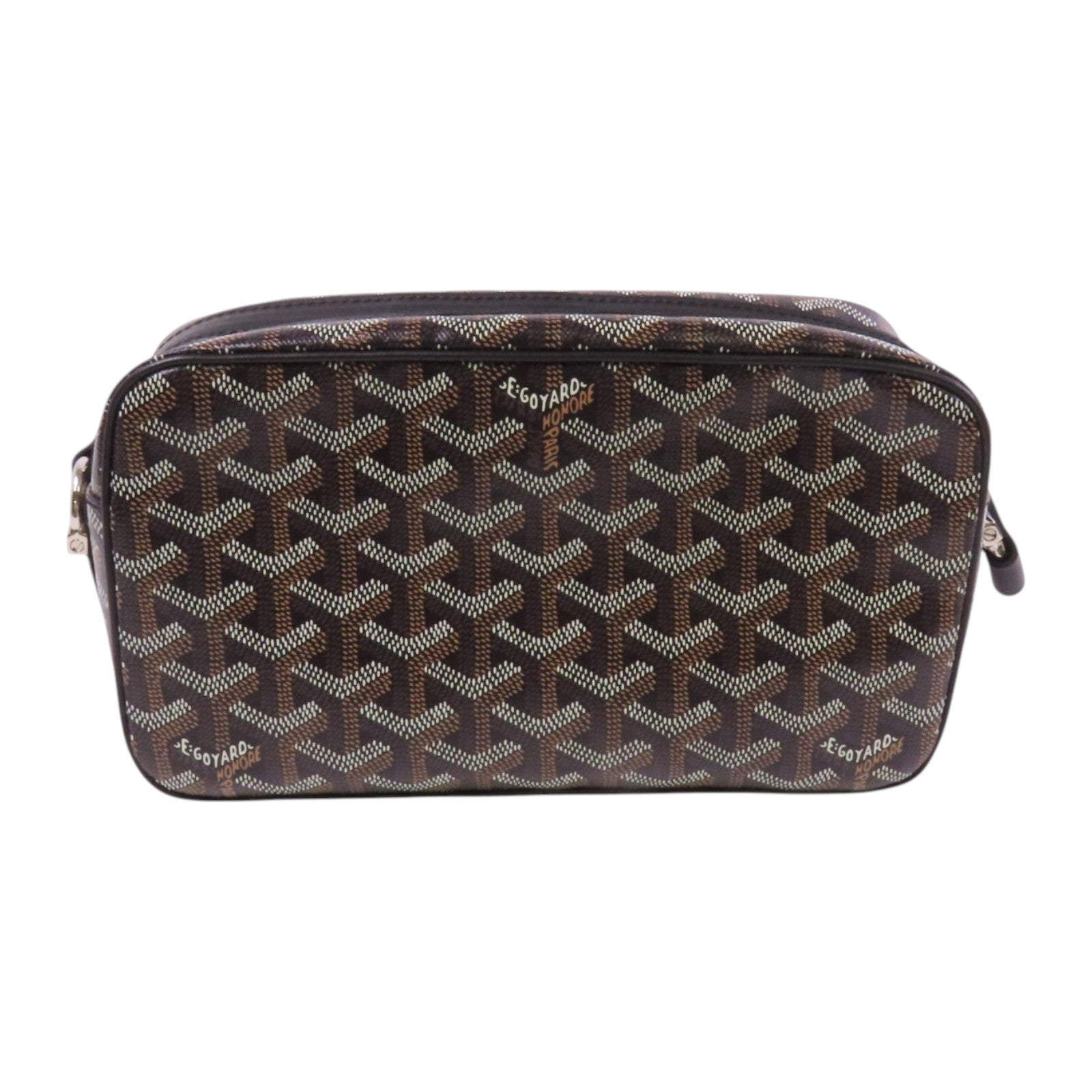 GOYARD 塗層帆布Cap Vert Pm銀扣肩背袋