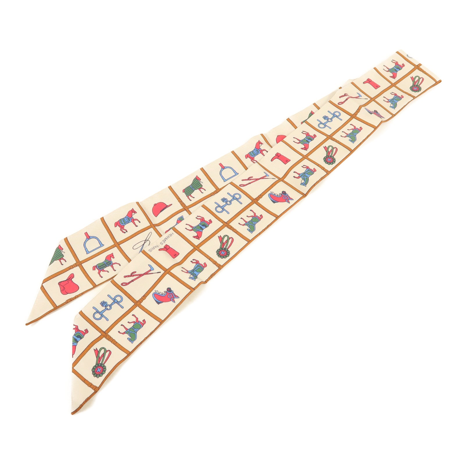 HERMES 絲質Twilly絲巾