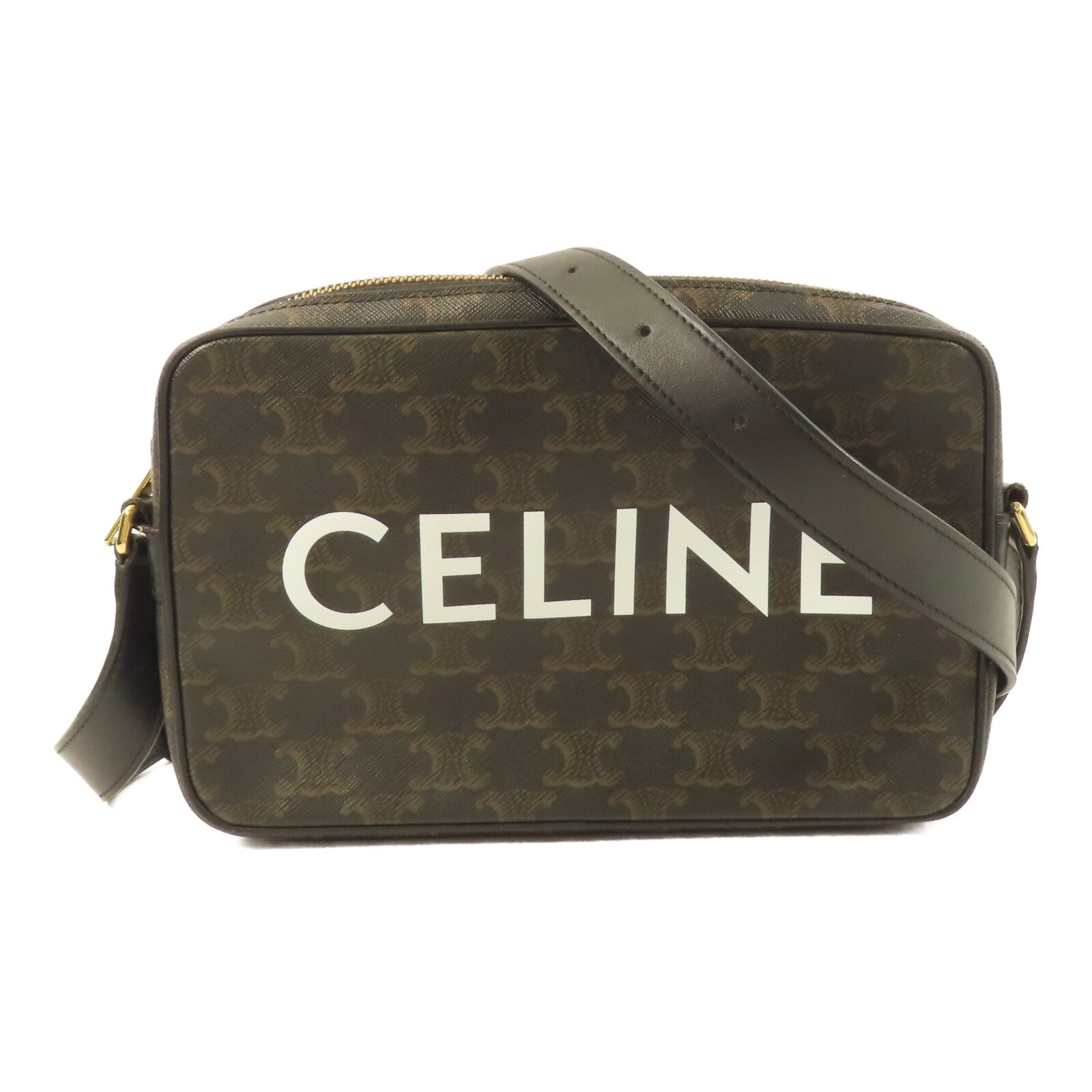 CELINE 塗層帆布Messenger Bag肩背袋