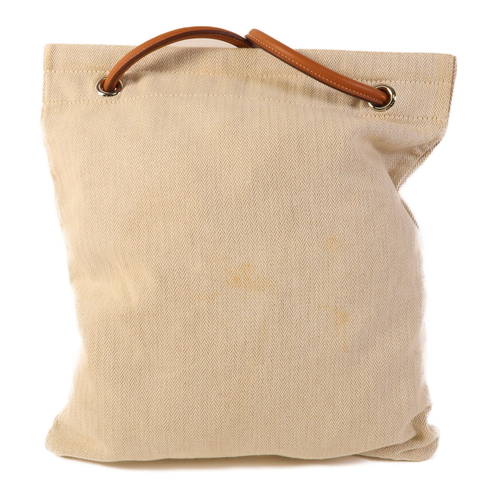 HERMES 帆布Aline銀扣肩背袋