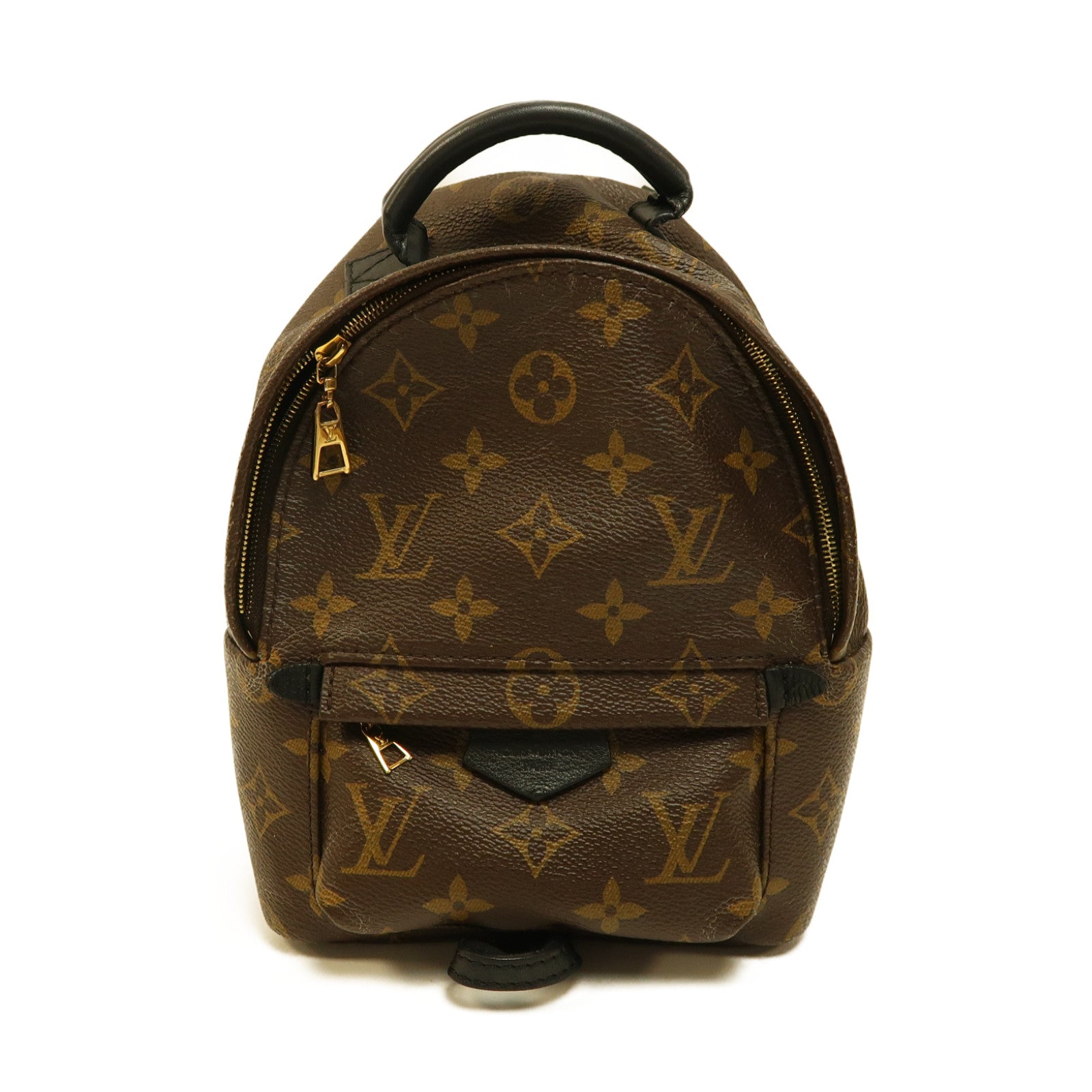 LOUIS VUITTON 【激減優惠】Monogram Palm Spring Mini金扣背包啡色