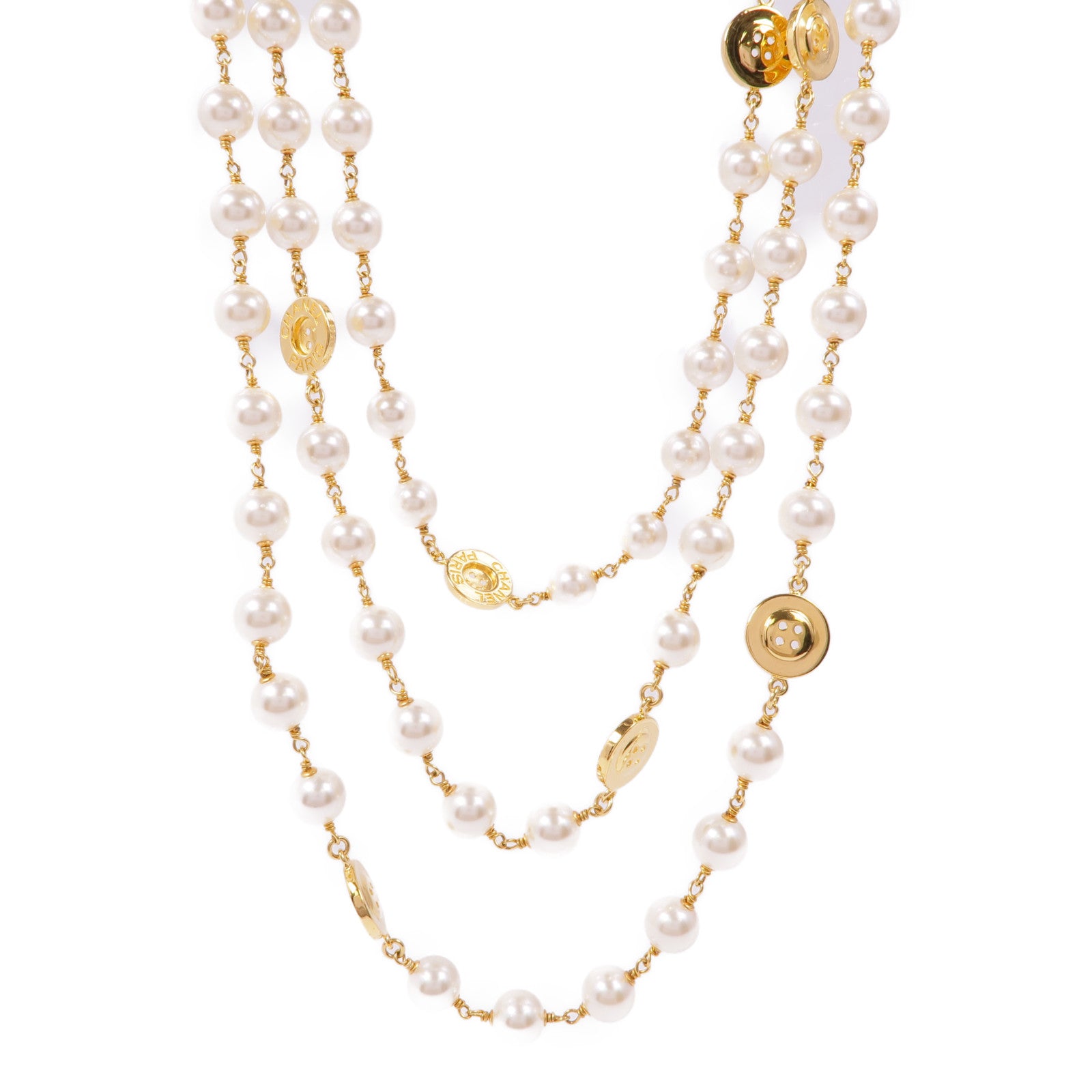 CHANEL PVC/金屬Necklace項鍊