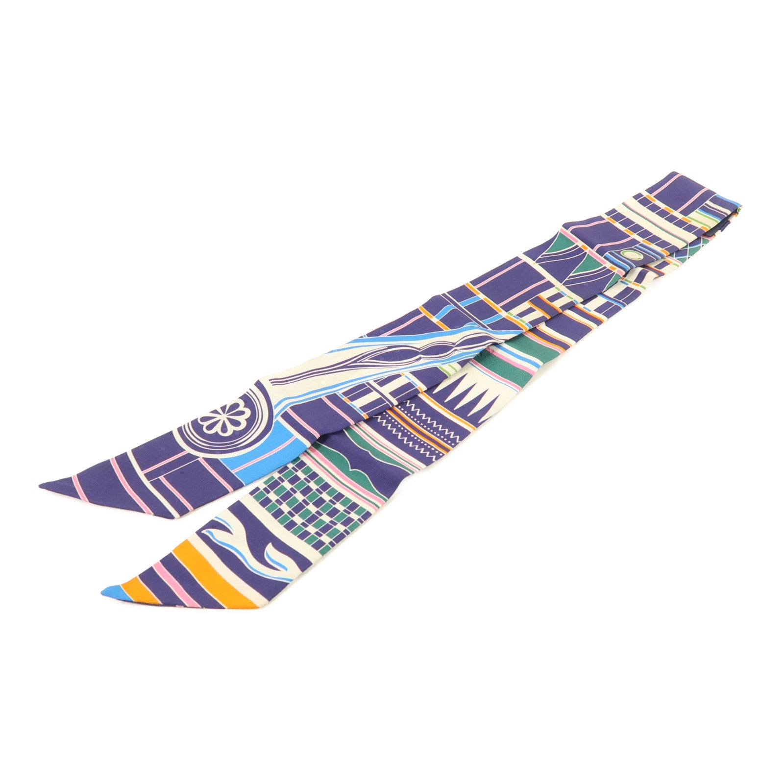 HERMES 絲質Twilly絲巾