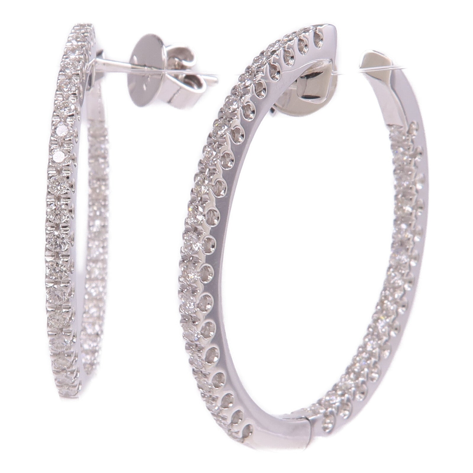 JEWELRY 18K白金Diamond Earrings鑽石耳環