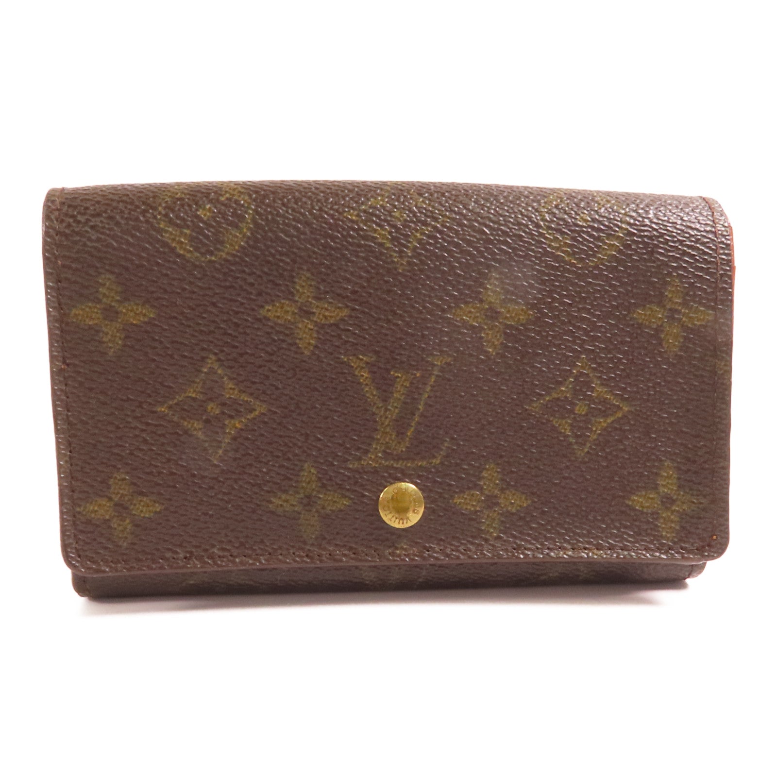 LOUIS VUITTON Monogram Porte Monnaie Billets 金扣錢包