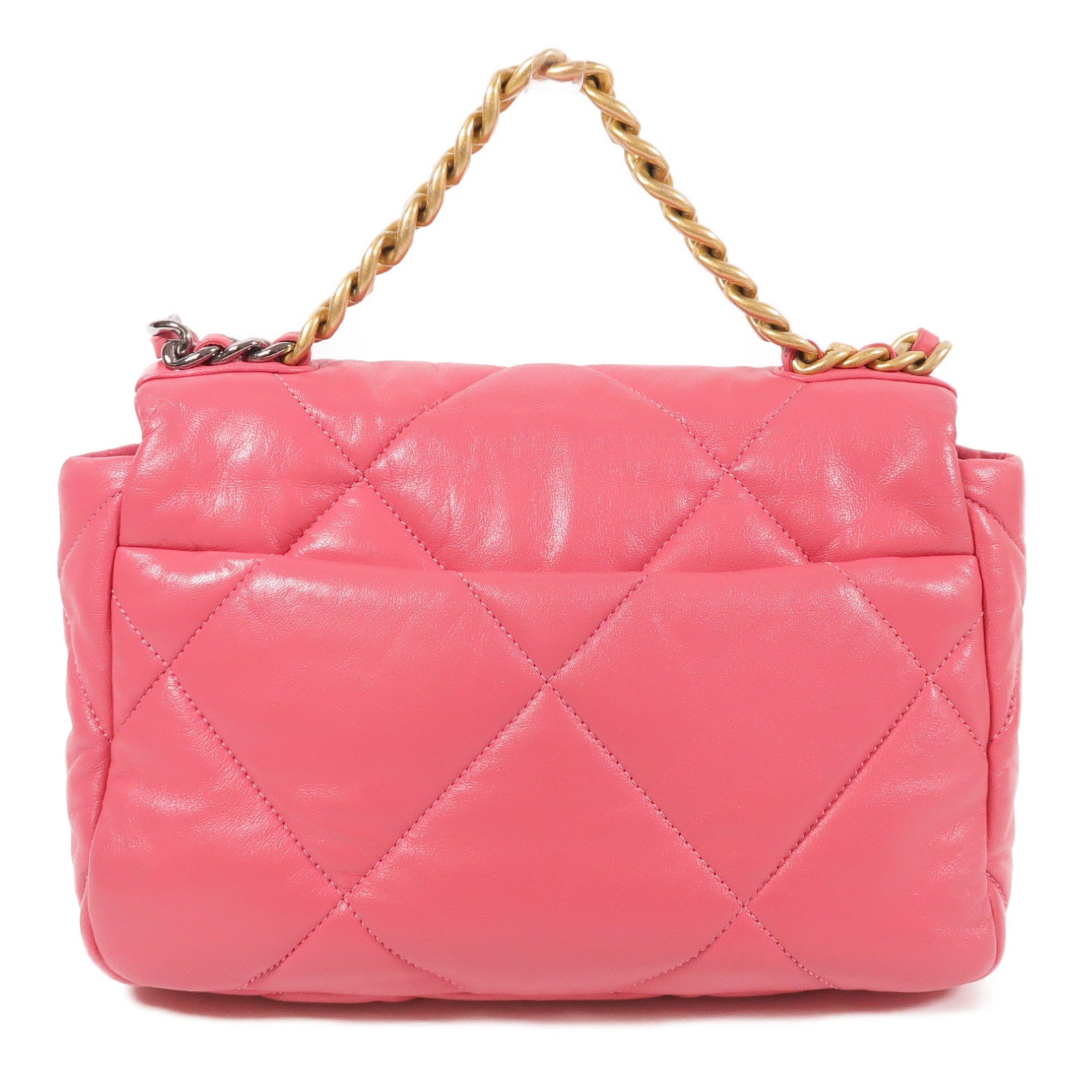 CHANEL 羊皮皮革Chanel 19鏈帶肩背袋