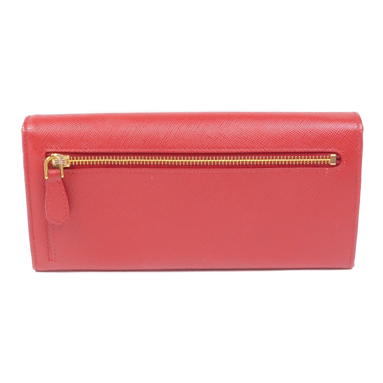 PRADA Saffiano皮革Long Wallet金扣長錢包
