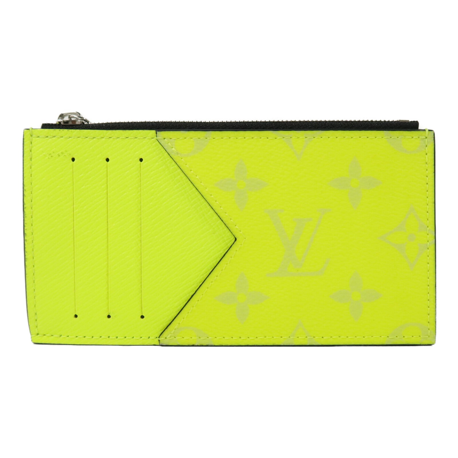 LOUIS VUITTON Monogram Taigarama Coin Card Holder卡片套
