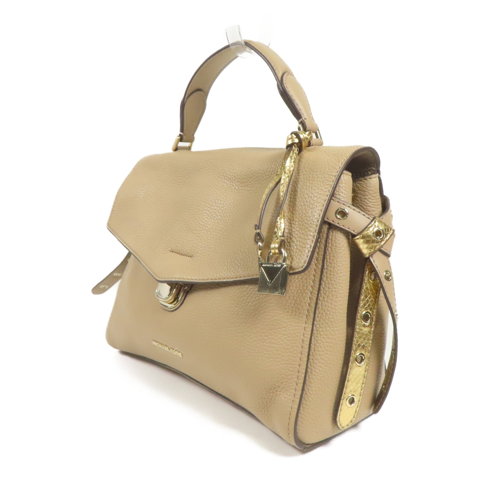 Michael Kors 牛皮皮革Shoulder Bag金扣手挽肩背兩用袋