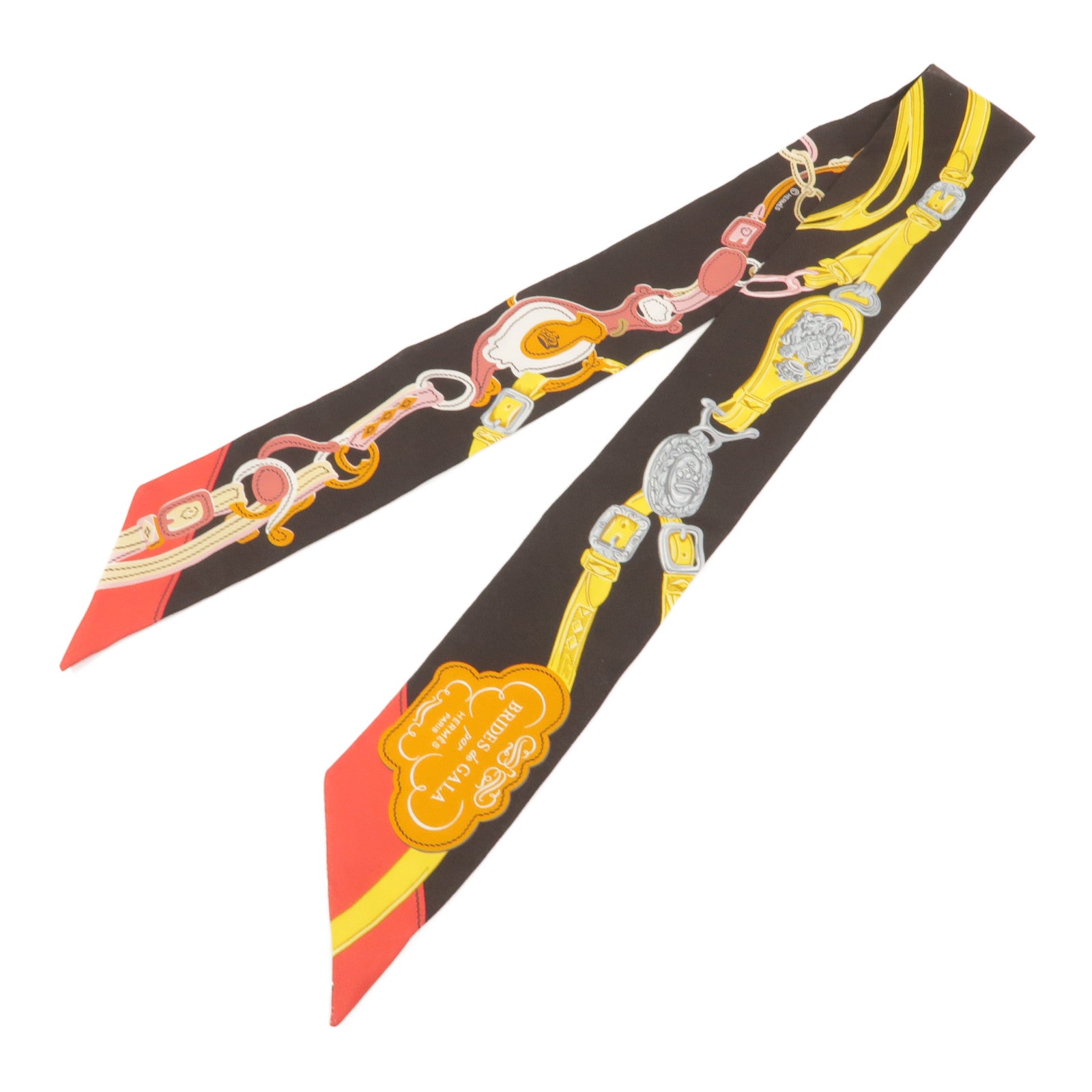 HERMES 絲質Twilly絲巾