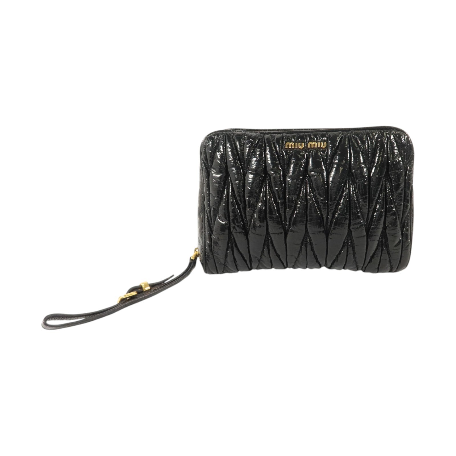 Miu Miu 漆皮皮革Clutch Bag金扣手拿包