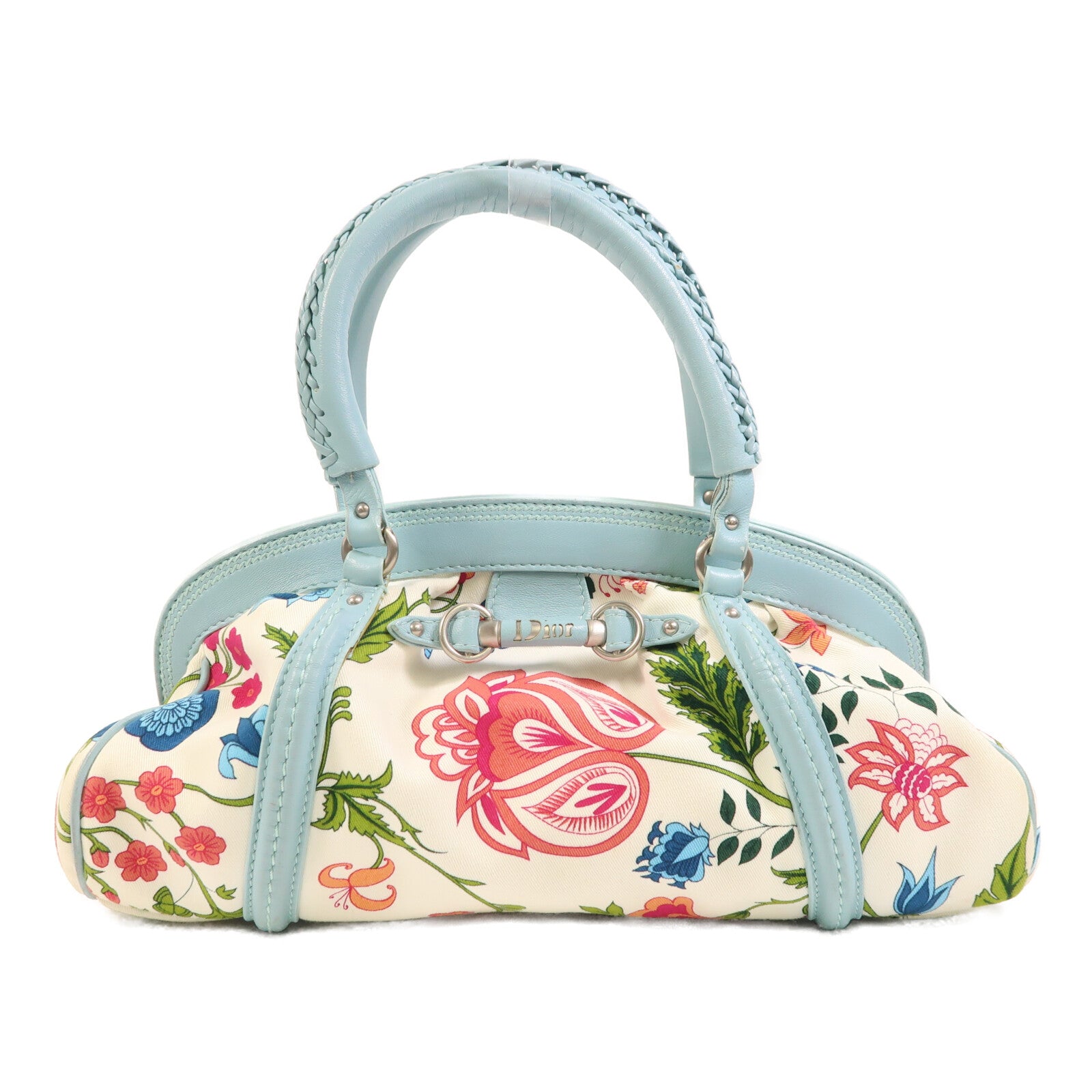 Dior 帆布Hand Bag銀扣手挽袋