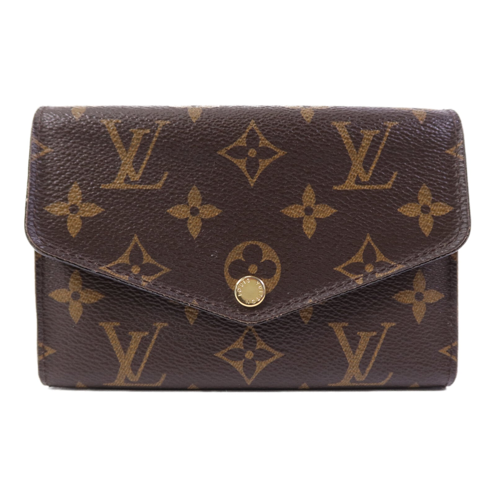 LOUIS VUITTON Monogram Sarah Compact Wallet金扣錢包