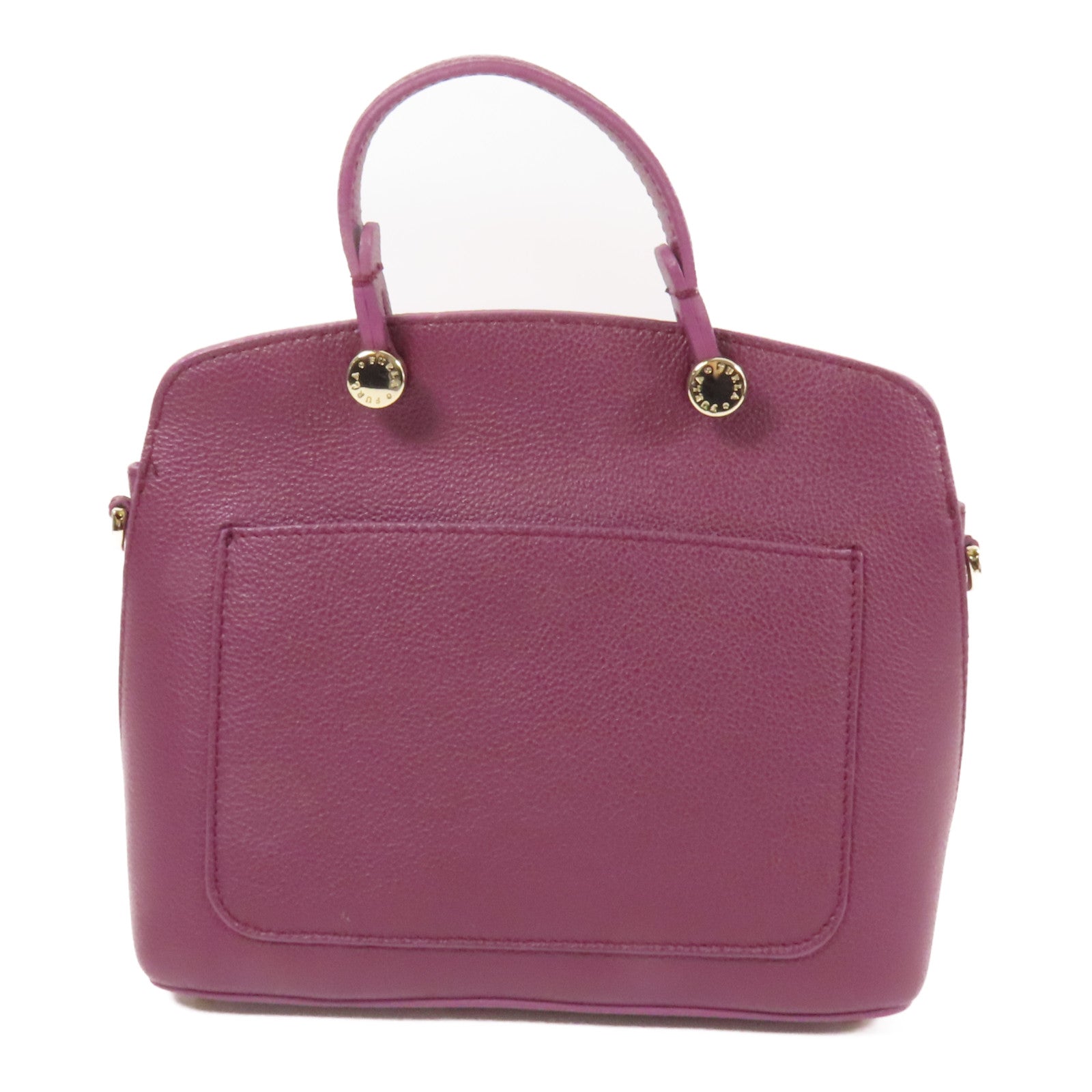 Furla 牛皮皮革Shoulder Bag金扣手挽肩背兩用袋