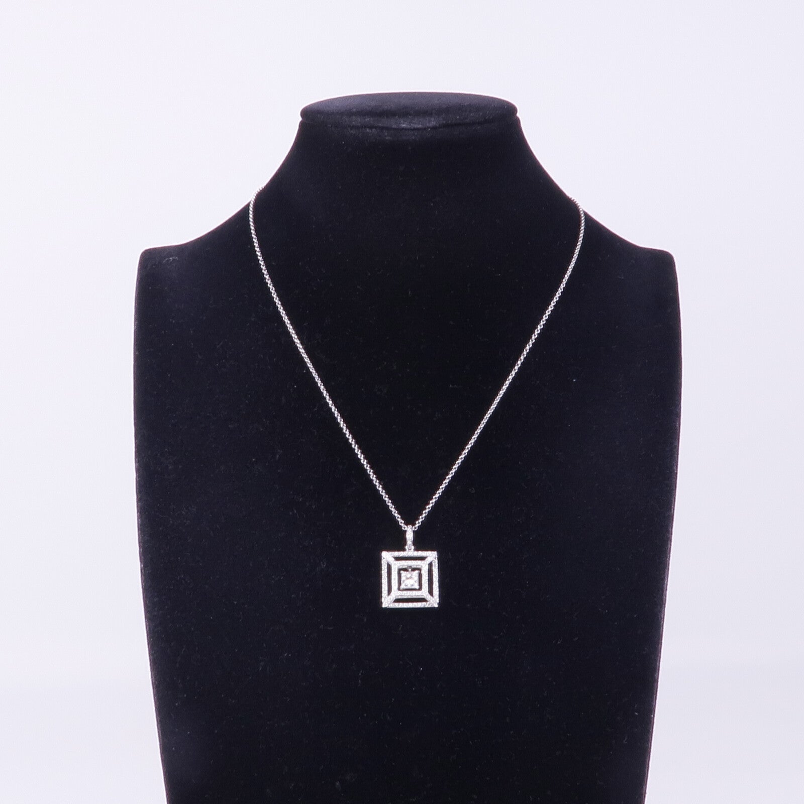 JEWELRY 18K白金Diamond Necklace鑽石項鍊