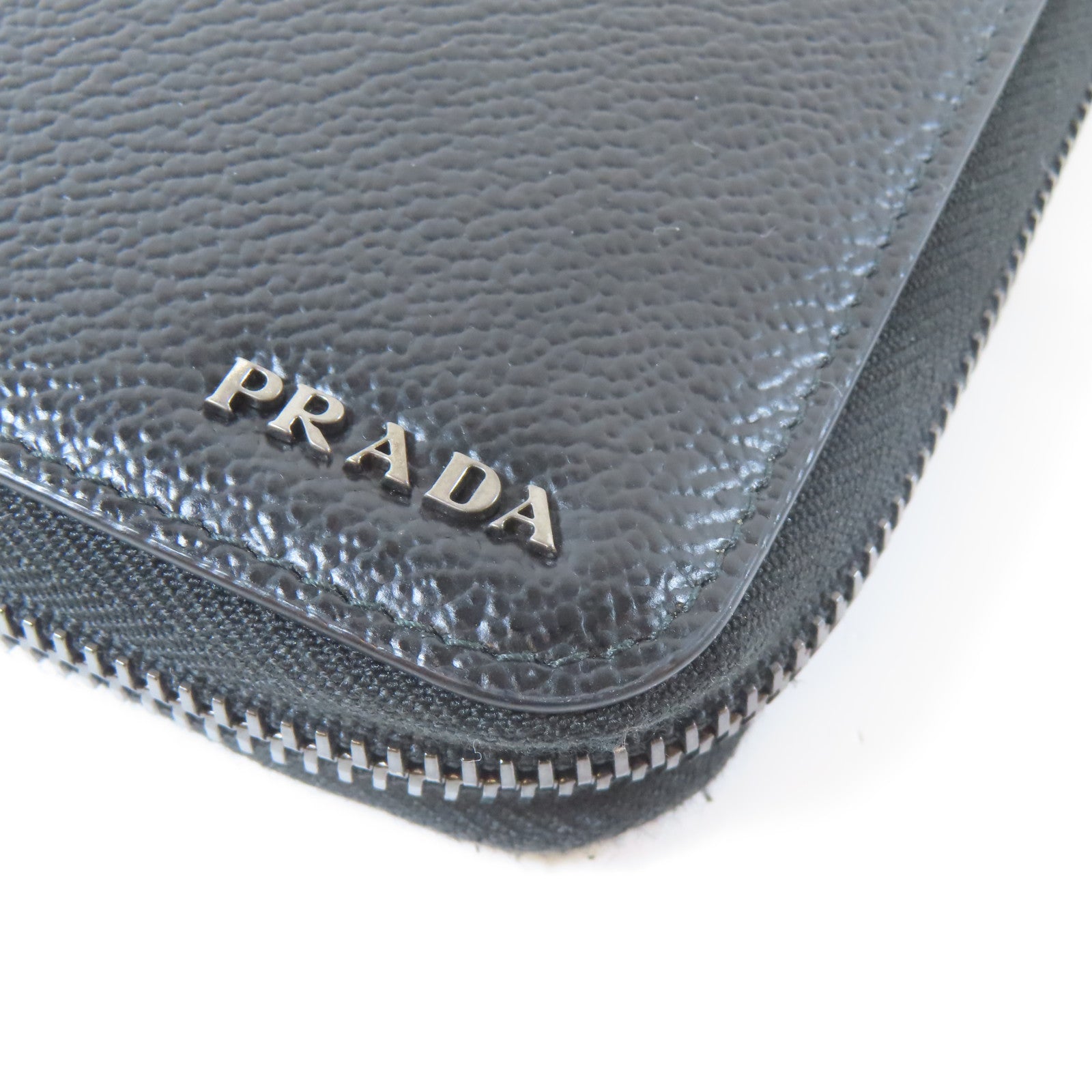 PRADA 【激減優惠】牛皮皮革Long Wallet長錢包黑色