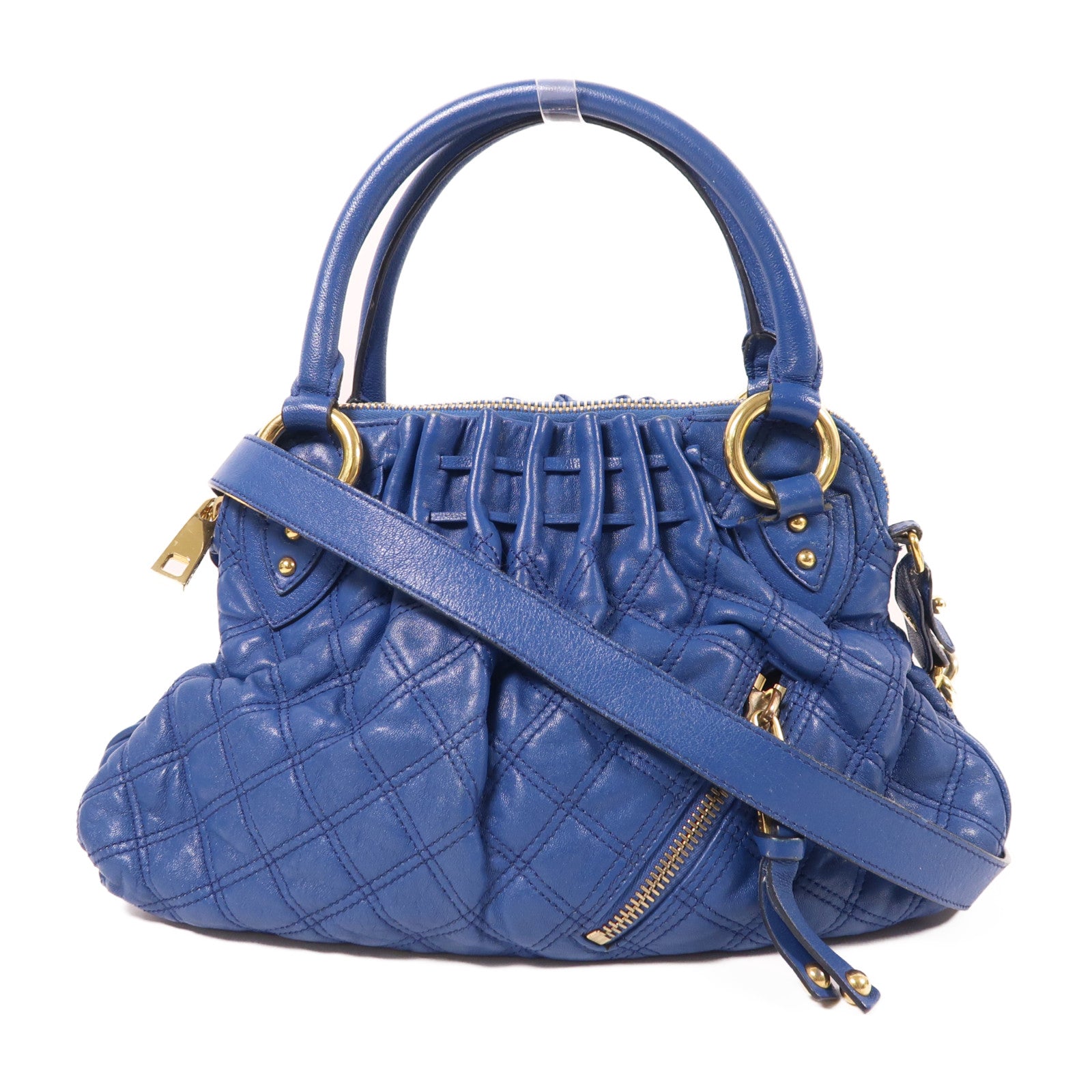 MARC JACOBS 牛皮皮革2 Way Bag金扣鏈帶手挽肩背兩用袋