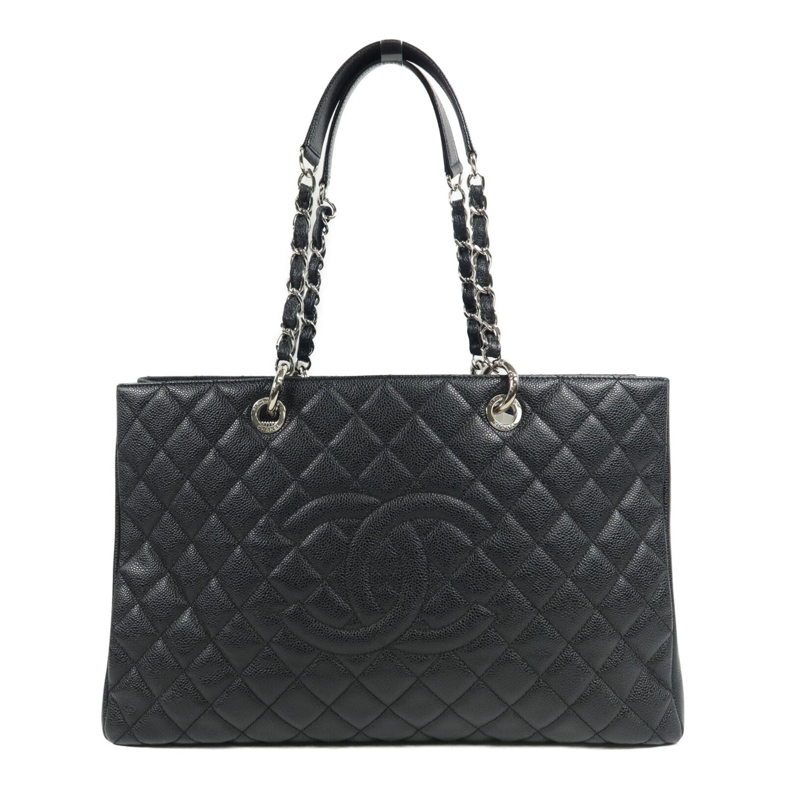 CHANEL 牛皮皮革GST XL鏈帶肩背袋