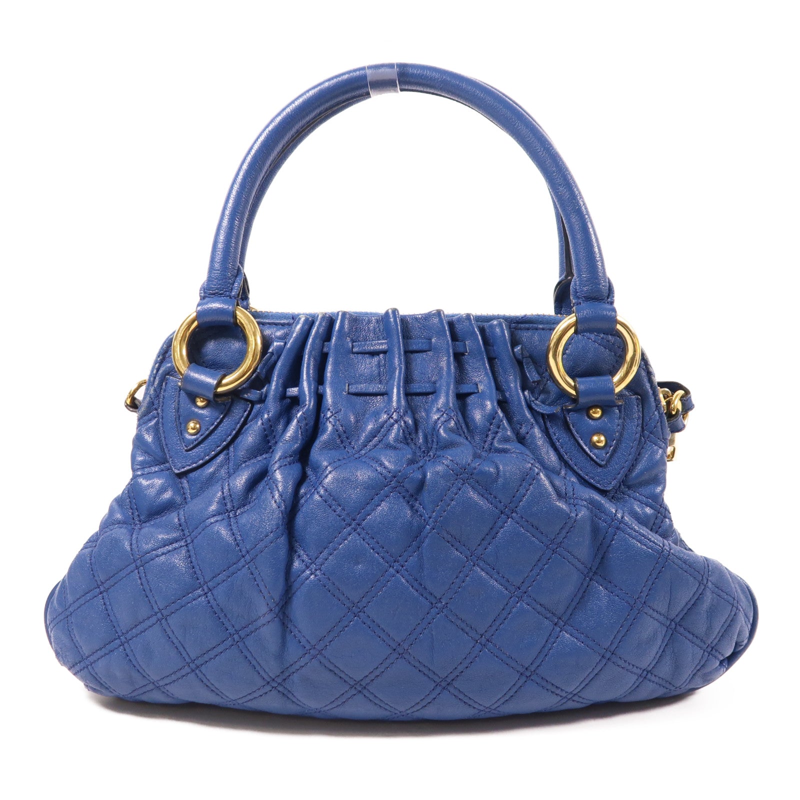 MARC JACOBS 牛皮皮革2 Way Bag金扣鏈帶手挽肩背兩用袋