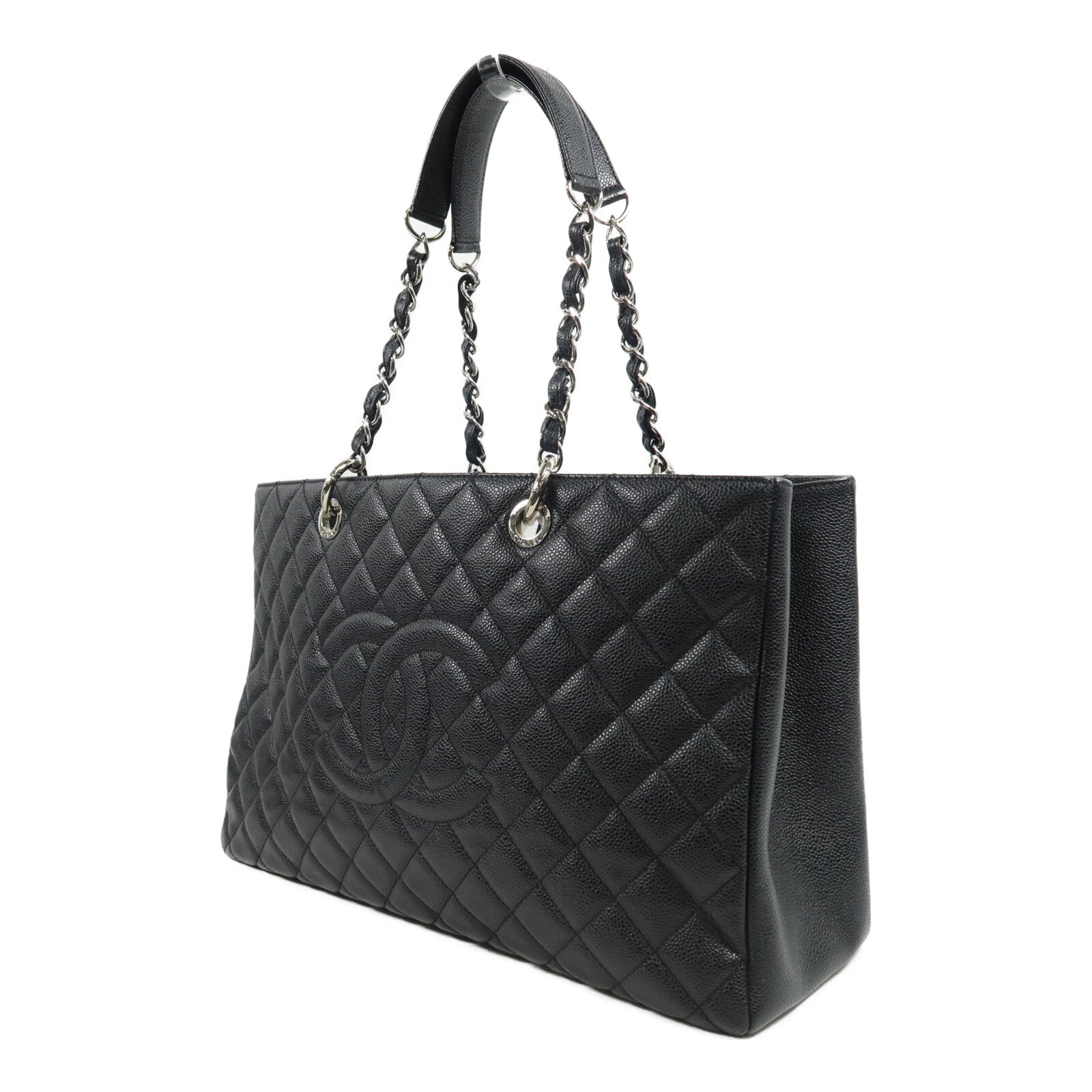 CHANEL 牛皮皮革GST XL鏈帶肩背袋