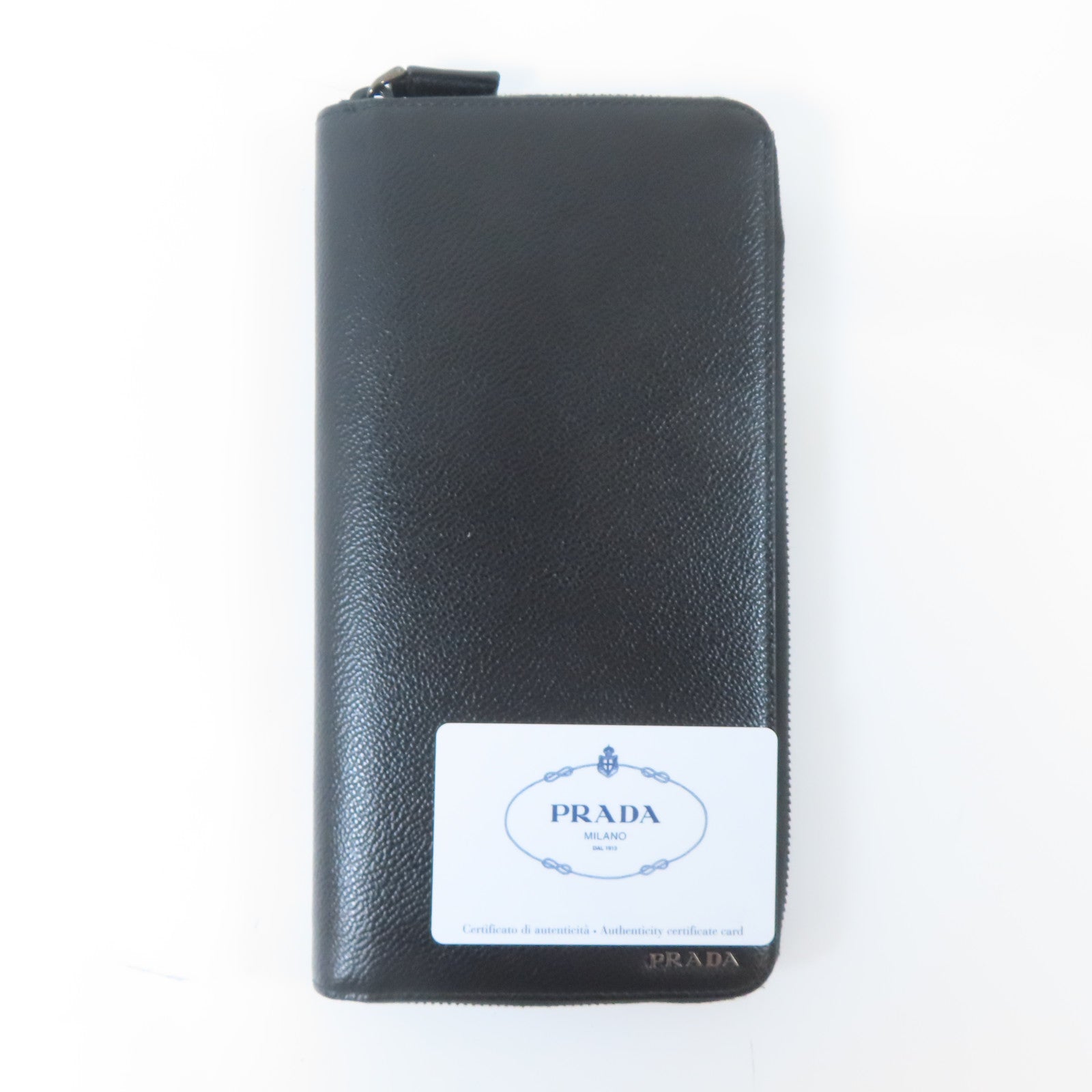 PRADA 【激減優惠】牛皮皮革Long Wallet長錢包黑色