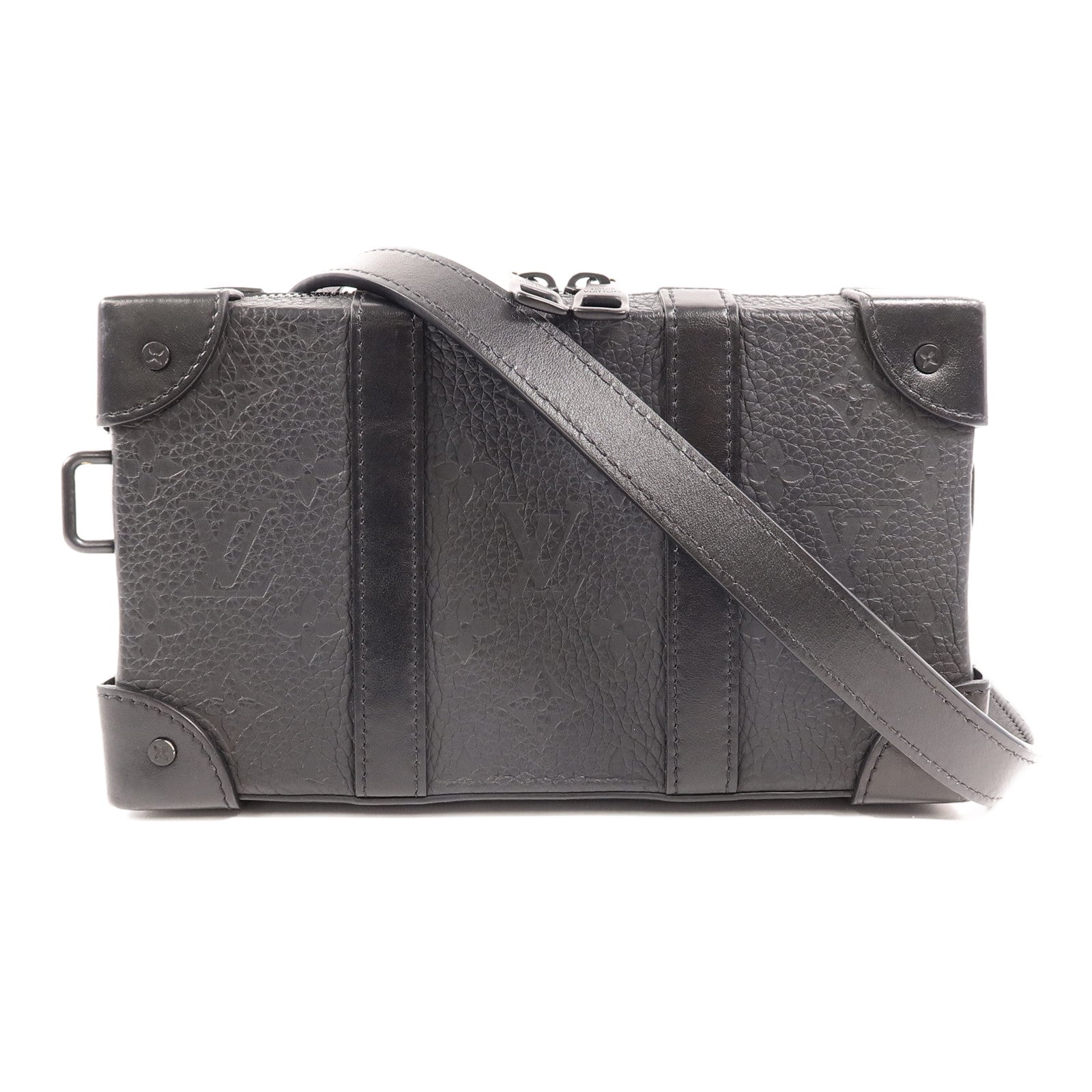 LOUIS VUITTON Monogram Taurillon Soft Trunk Wallet肩背袋