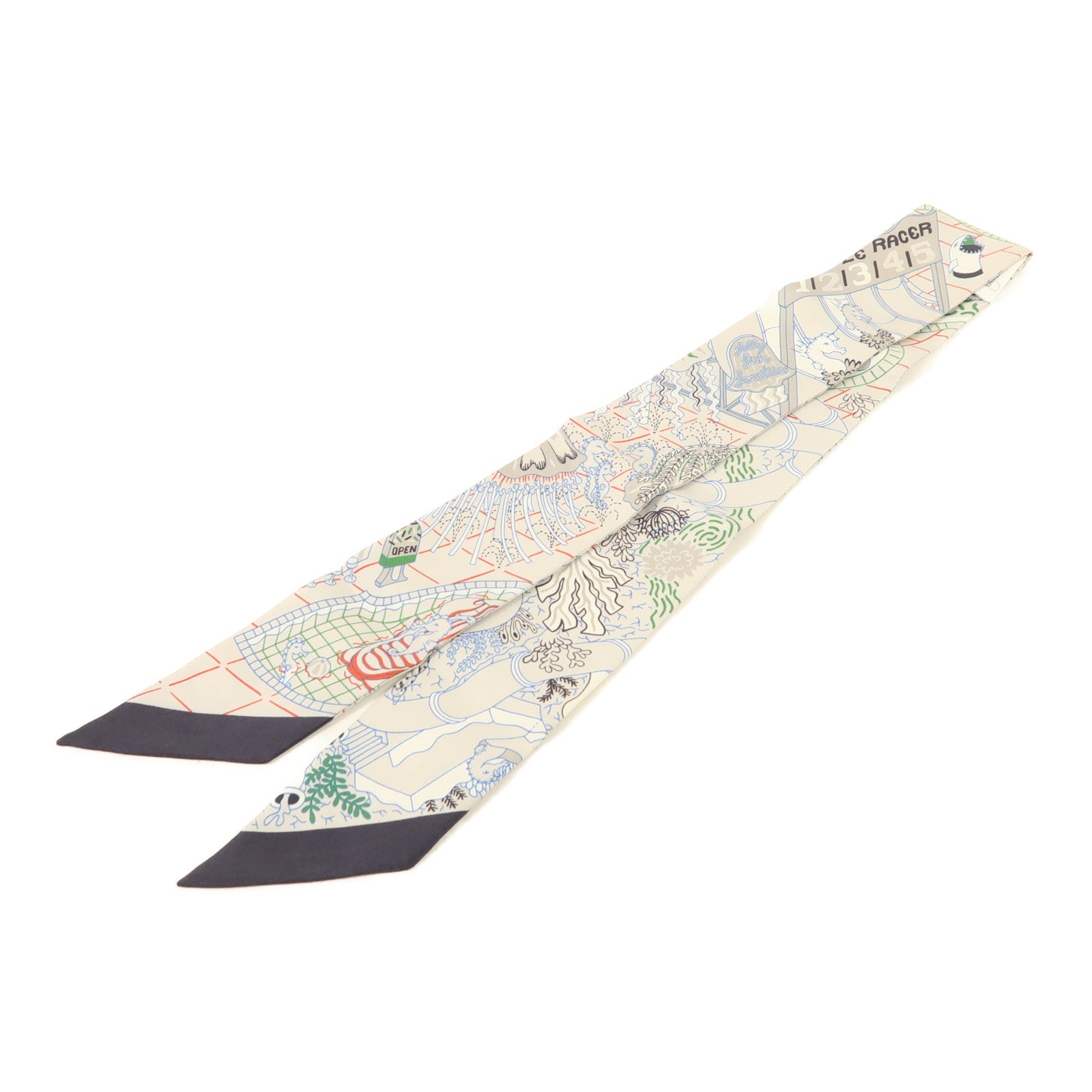 HERMES 絲質Twilly絲巾