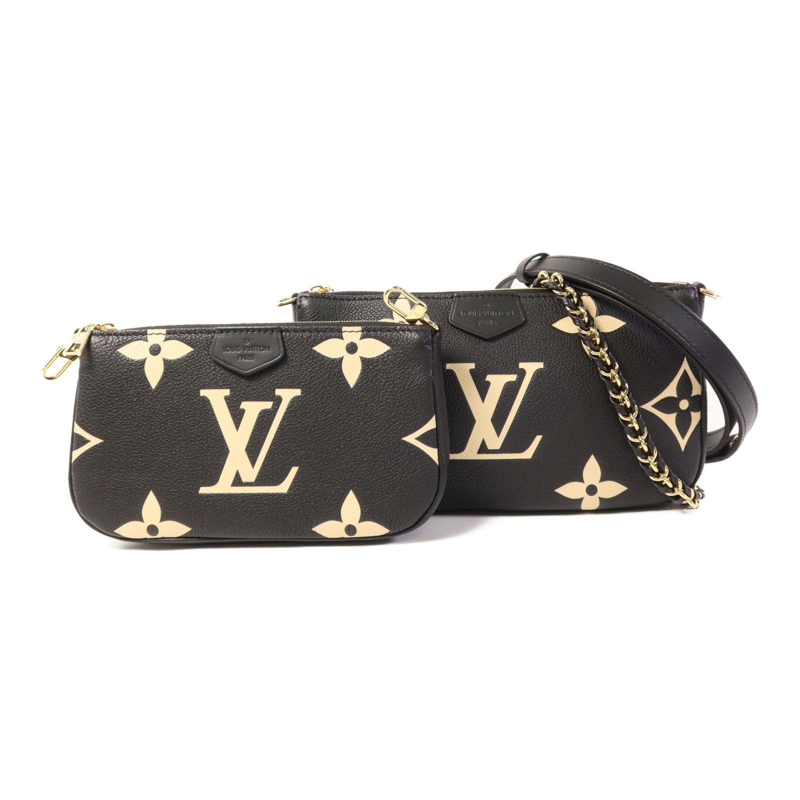 LOUIS VUITTON Monogram Empriente Multi Pochette Accessoires金扣手挽肩背兩用袋