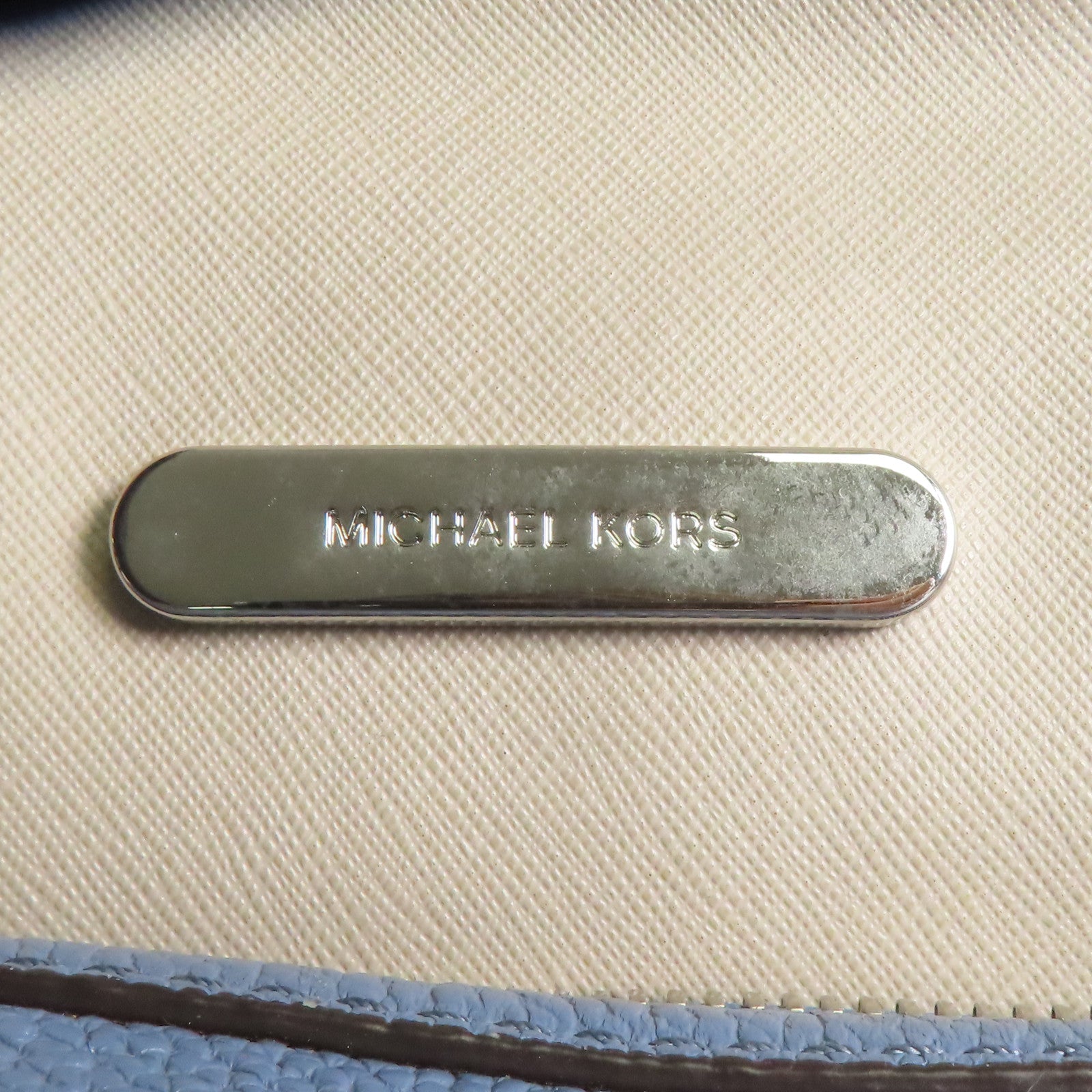 Michael Kors 牛皮皮革Shoulder Bag銀扣手挽肩背兩用袋