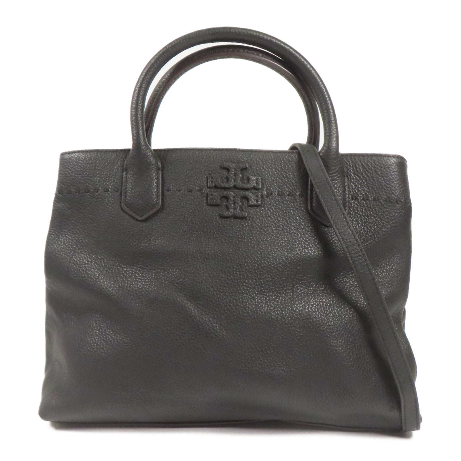 Tory Burch 牛皮皮革2 Way Shoulder金扣手挽肩背兩用袋